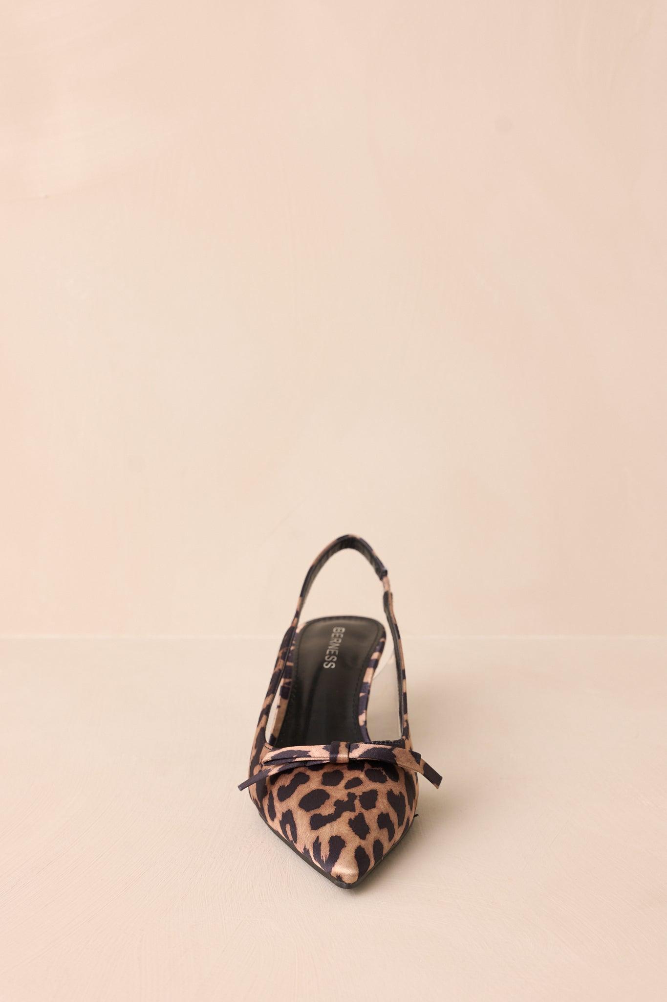 Regal Steps Leopard Print Slingback Kitten Heels Product Image