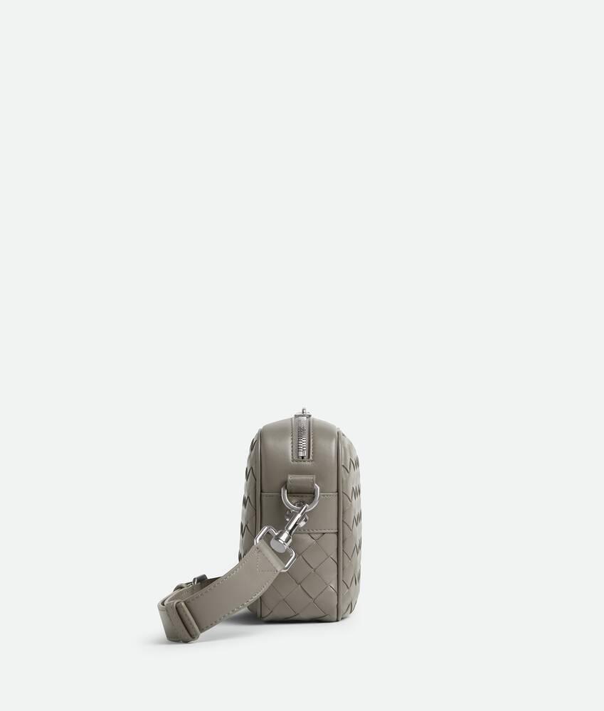 Men's Small Intrecciato Camera Bag in Drizzle Product Image
