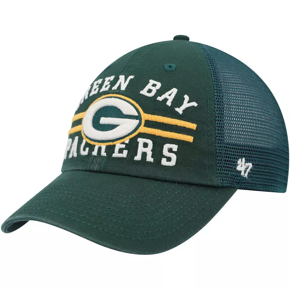 Men's '47 Green Green Bay Packers Highpoint Trucker Clean Up Snapback Hat Product Image