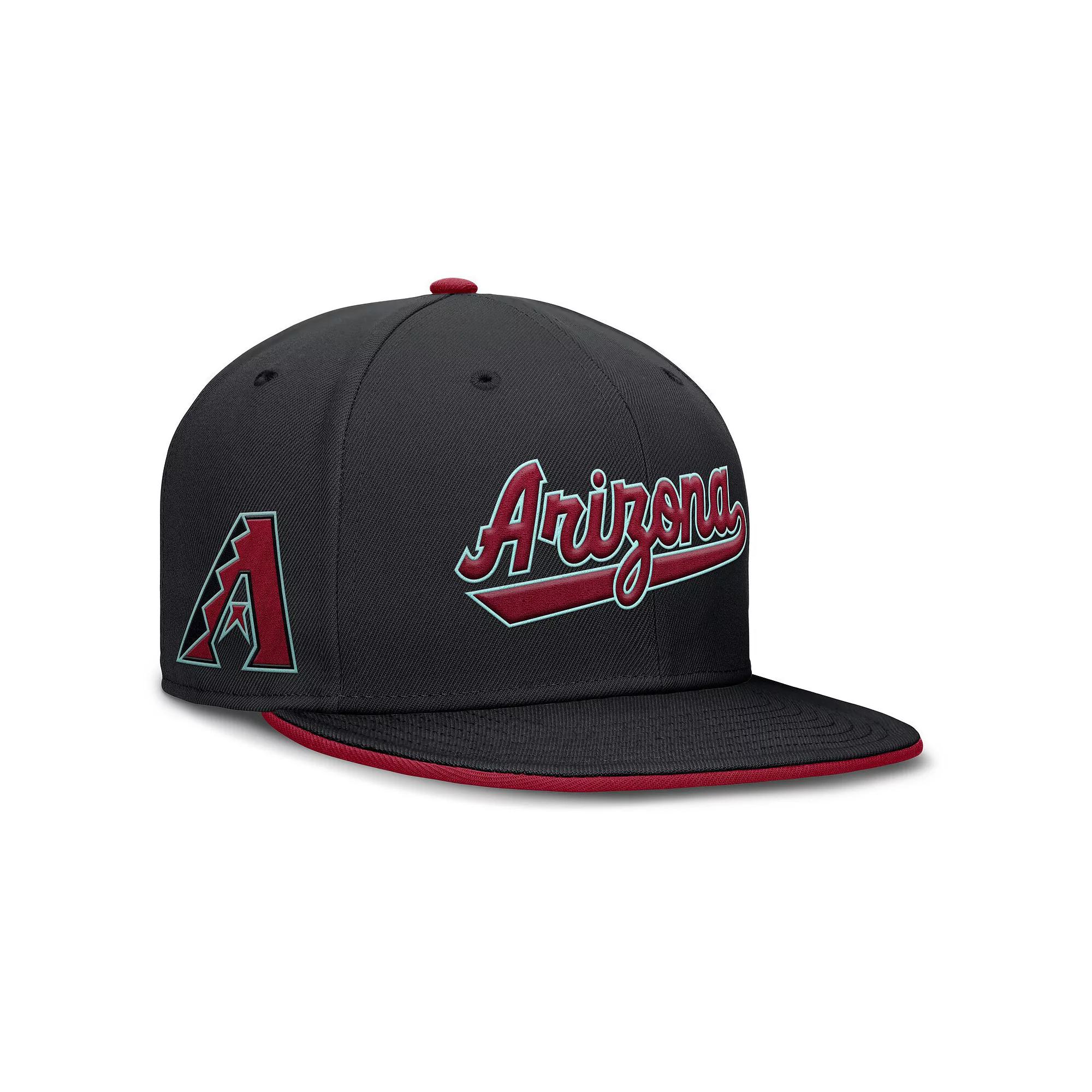 Men's Nike Black Arizona Diamondbacks True Performance Fitted Hat,  Product Image