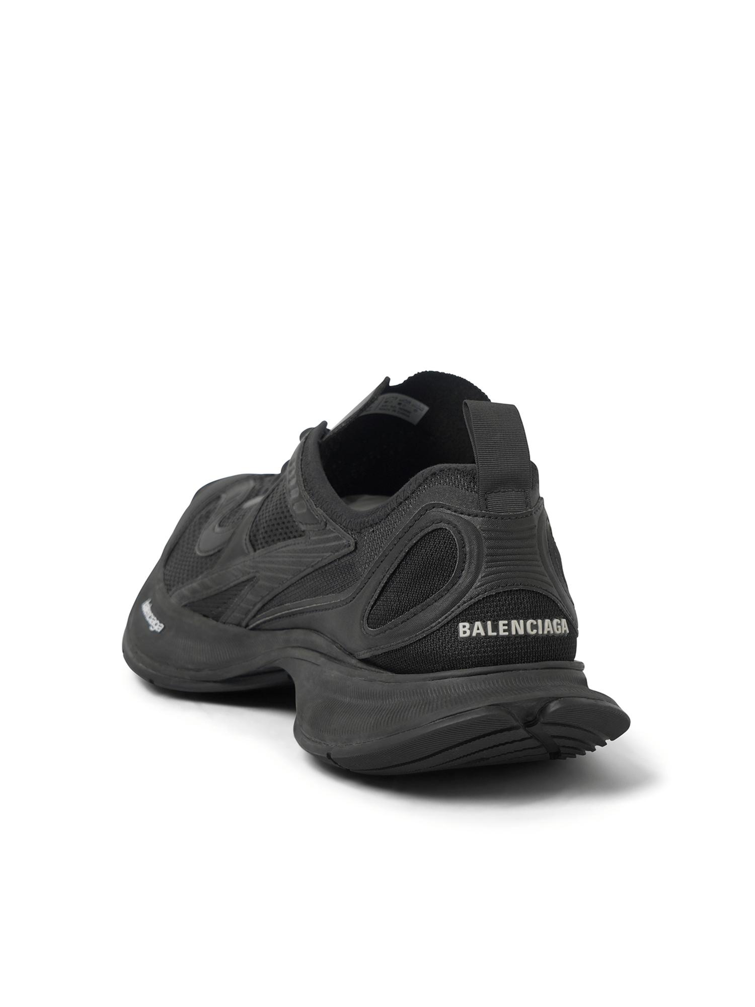 BALENCIAGA Black Mesh And Rubber Circuit Sneakers Product Image