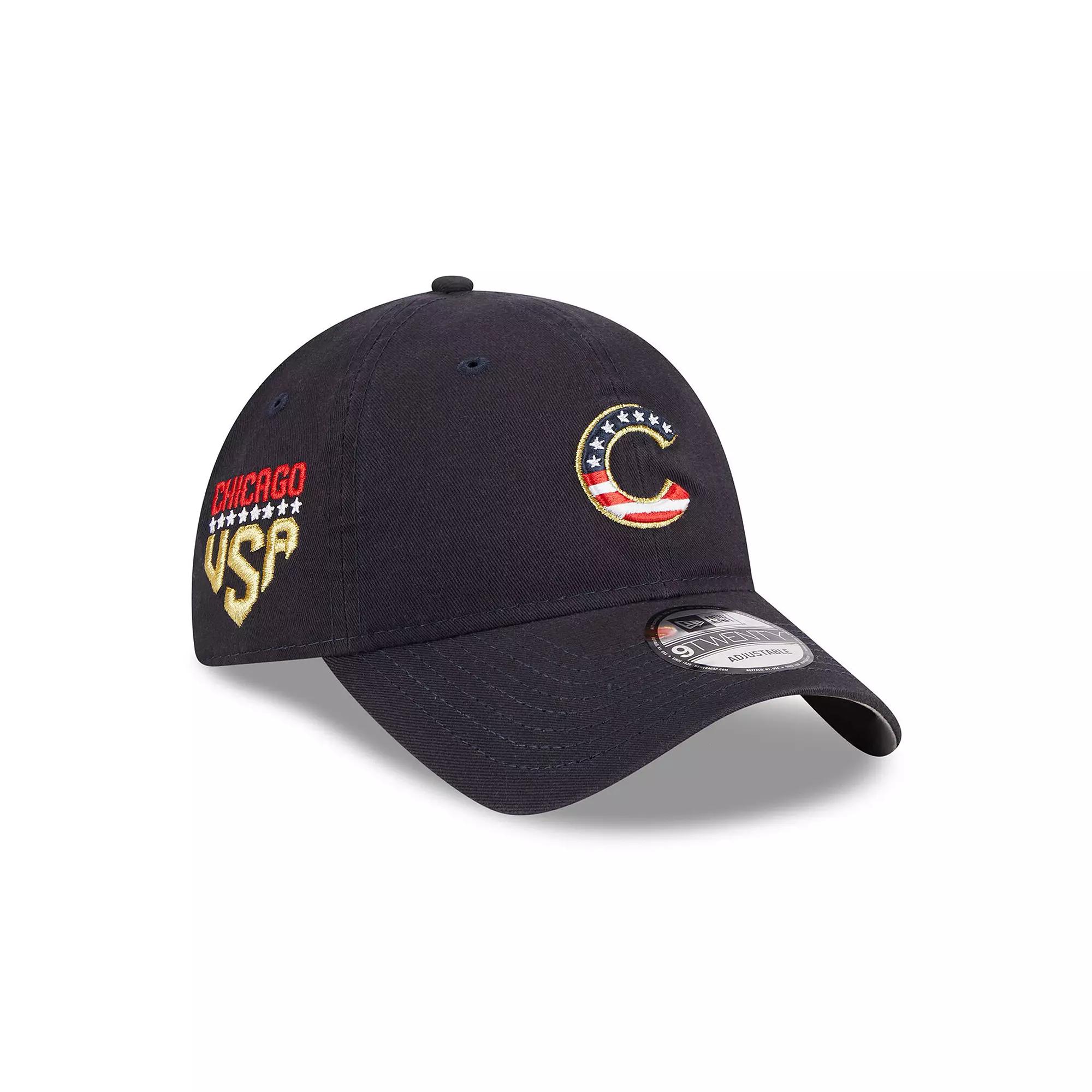 Men's New Era  Navy Chicago Cubs 2023 Fourth of July 9TWENTY Adjustable Hat, Blue Product Image