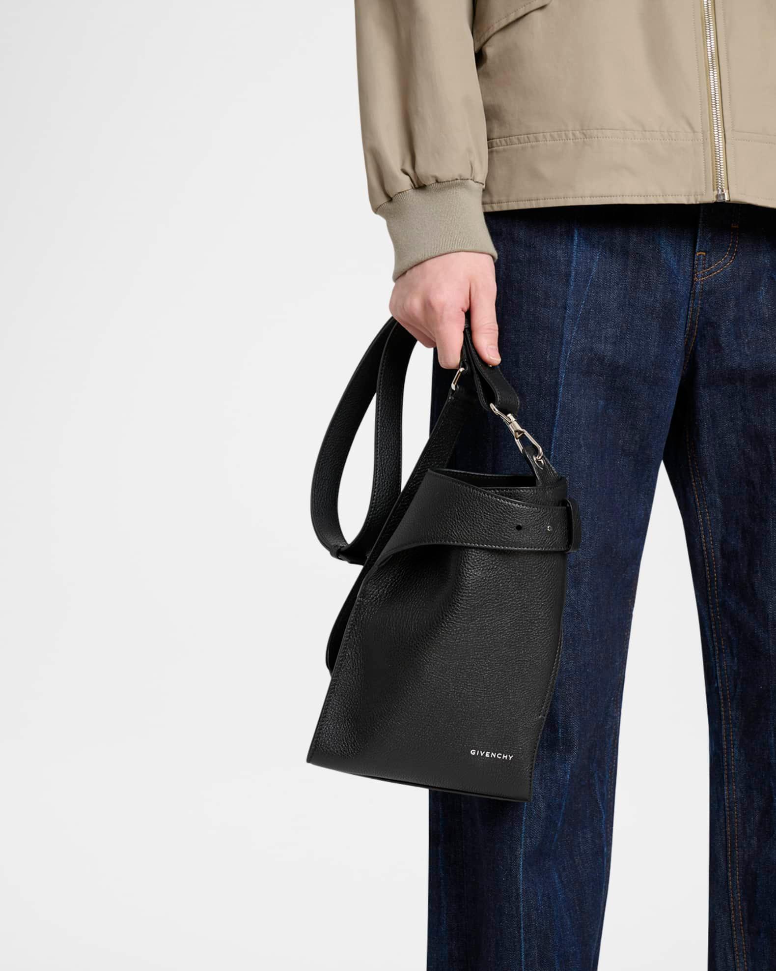 Men's Small Belted Leather Crossbody Bag Product Image