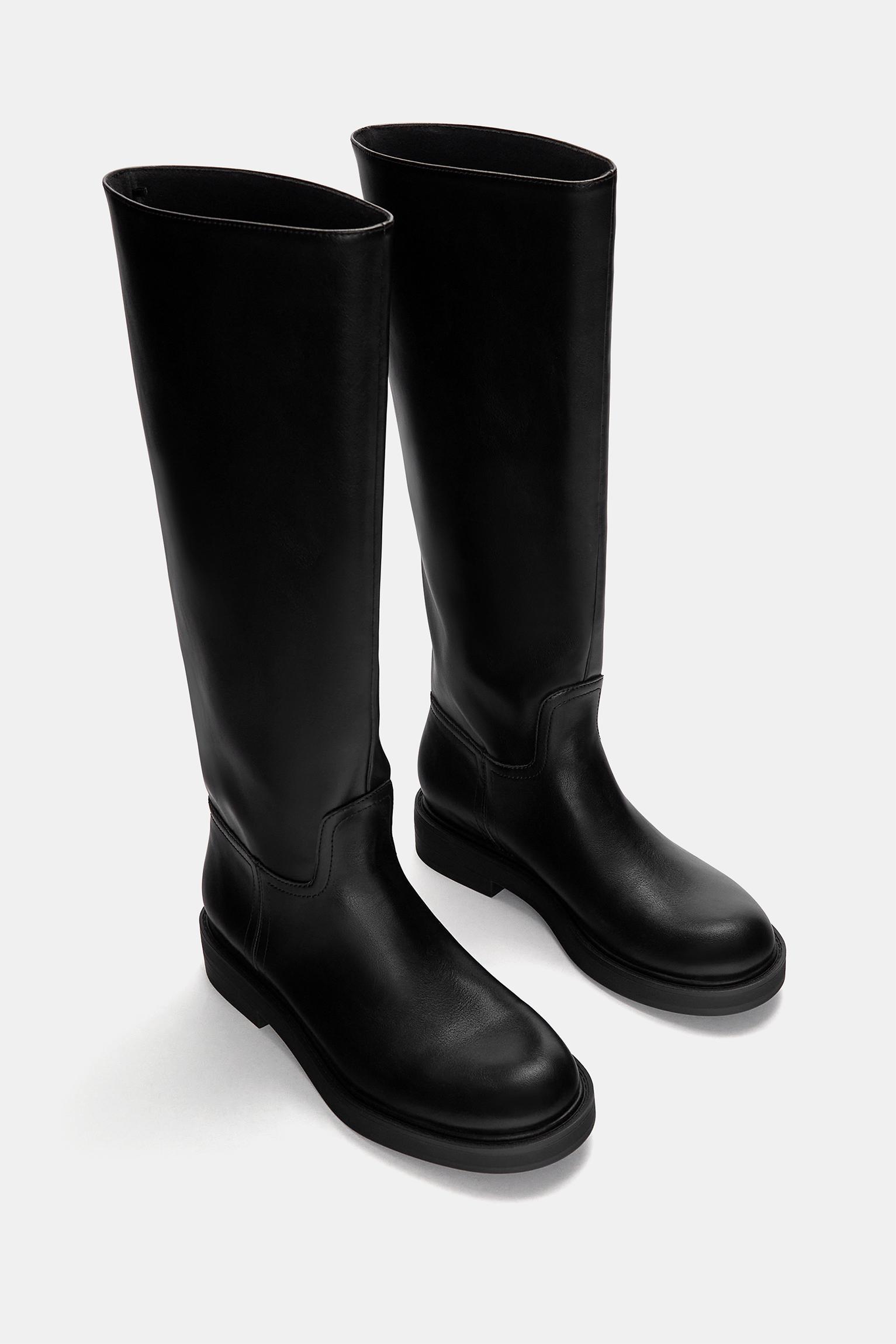 Flat knee-high boots Product Image