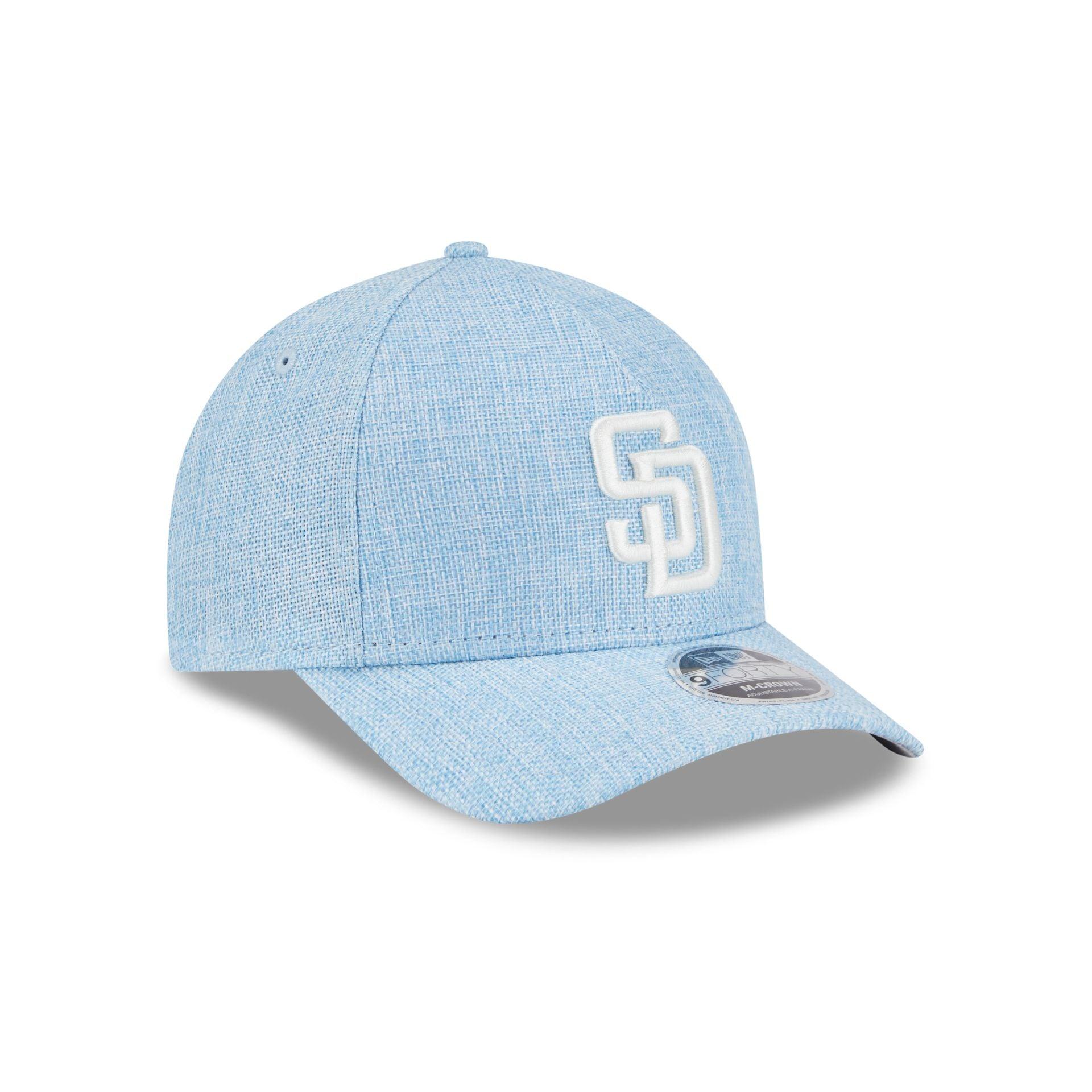 San Diego Padres Cotton Weaver Blue 9FORTY M-Crown A-Frame Snapback Hat Male Product Image