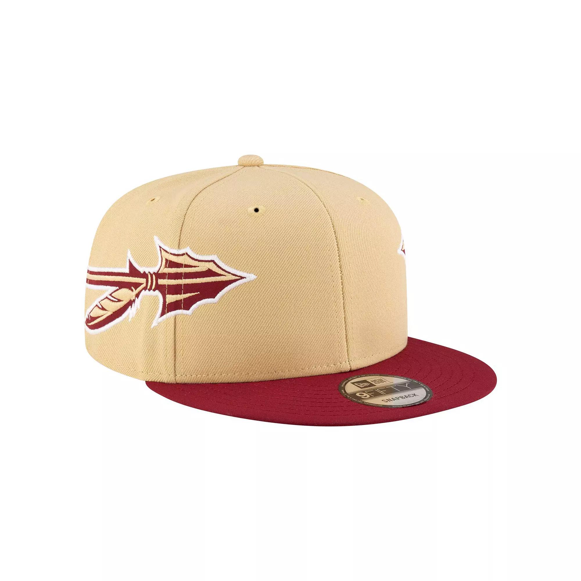 Men's New Era Gold Florida State Seminoles Helmet 9FIFTY Snapback Hat Product Image