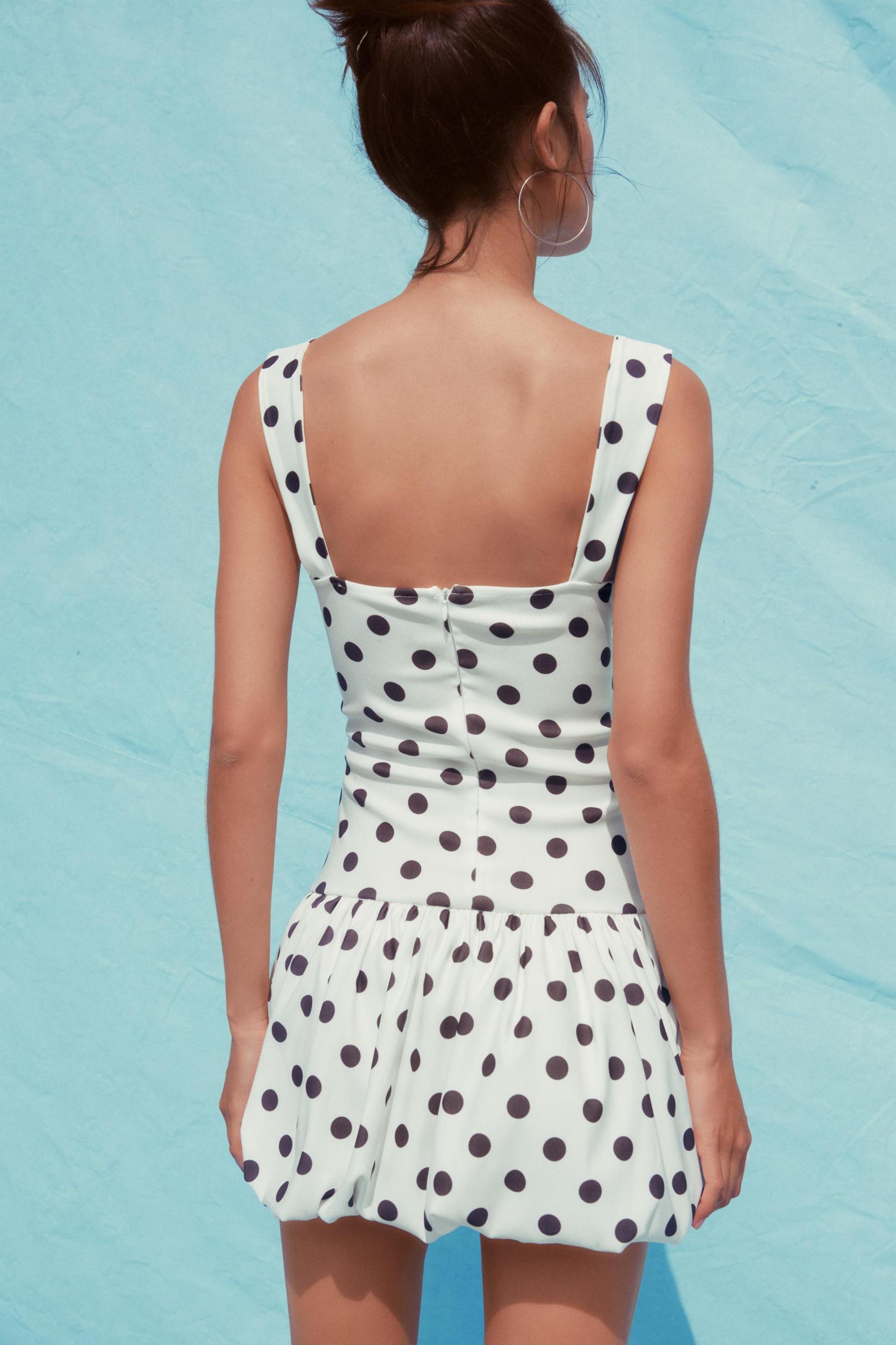 POLKA DOT BALLOON DRESS Product Image