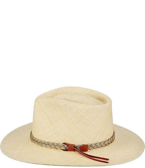 Dorfman Milano Scala Genuine Panama Outback Taos 3#double; Brim Hat Product Image