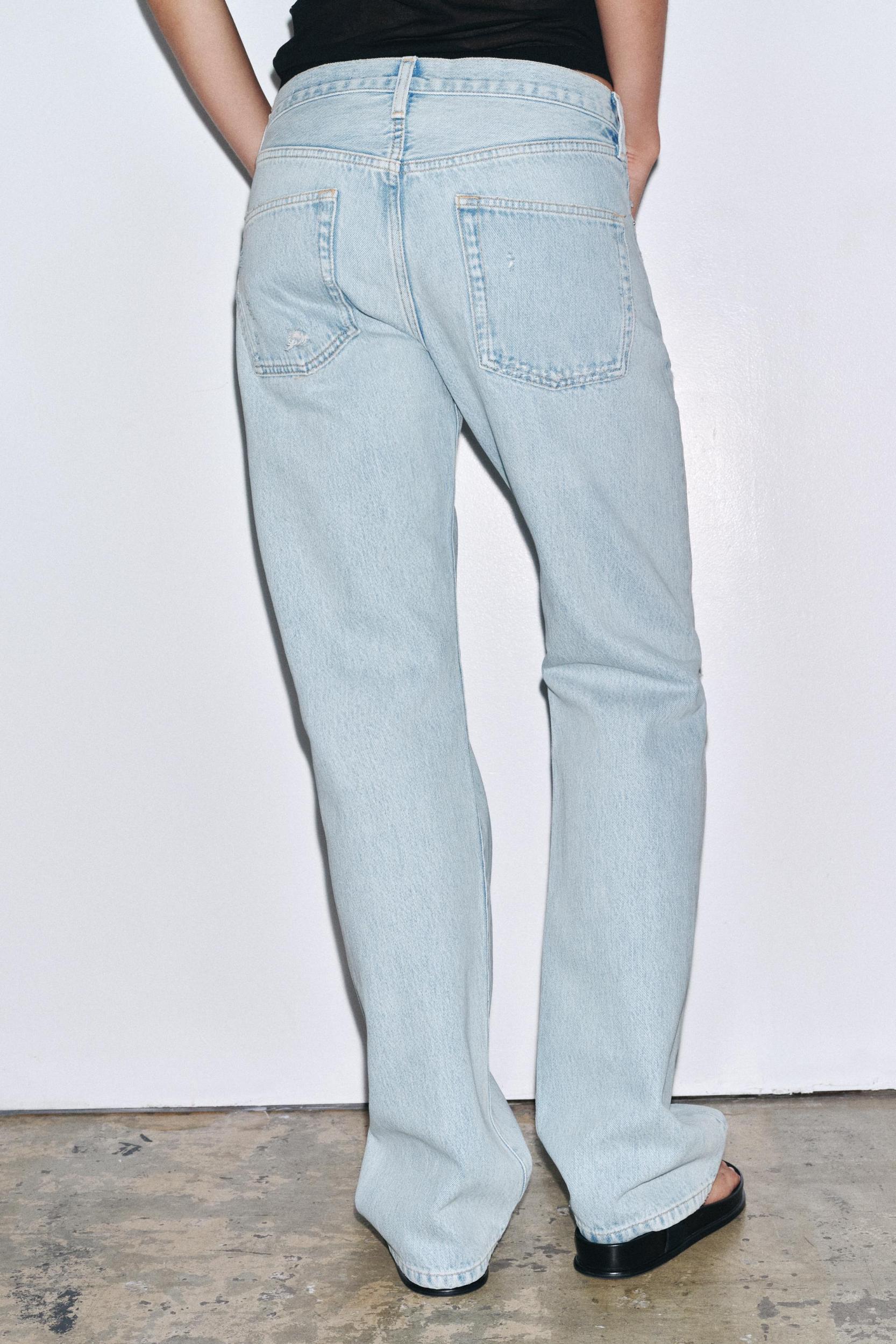 ZW COLLECTION MID-RISE STRAIGHT JEANS Product Image