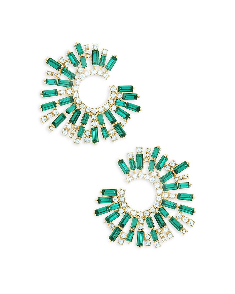 Ettika Open Circle Stardust Earrings in 18K Gold Plate Product Image