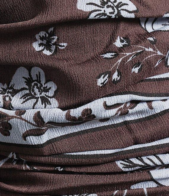 GB Sweetheart Neck Floral Printed Coordinating Blouse Product Image