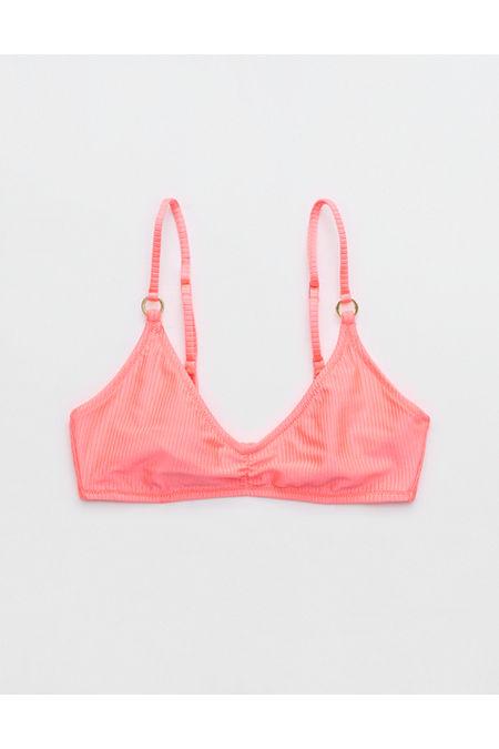 Aerie Beach Babe Shine Rib Voop Bikini Top Women's Product Image
