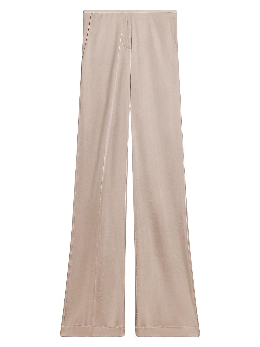 Womens Mid-Rise Straight-Leg Pants Product Image