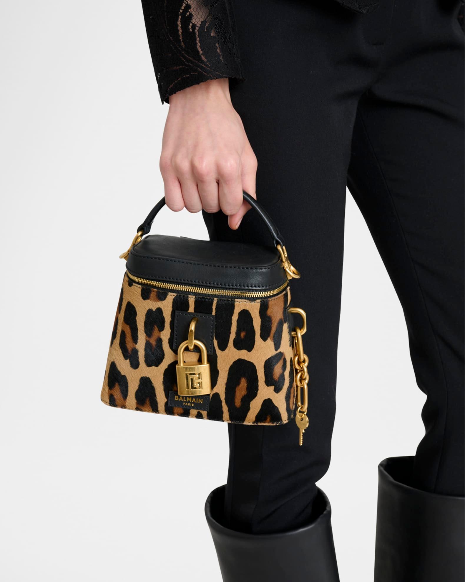 Pulse Vanity Leopard Top-Handle Bag in Calf Hair  Product Image
