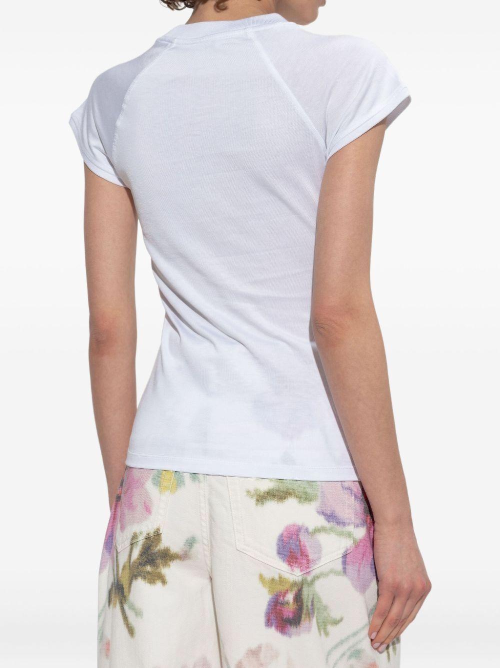 logo-embroidered raglan-sleeved T-shirt Product Image