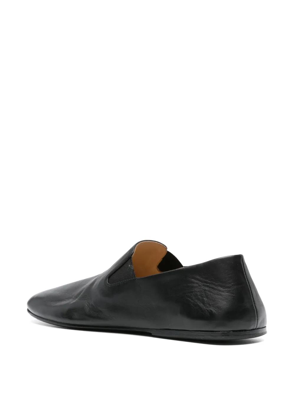 square-toe leather loafers Product Image