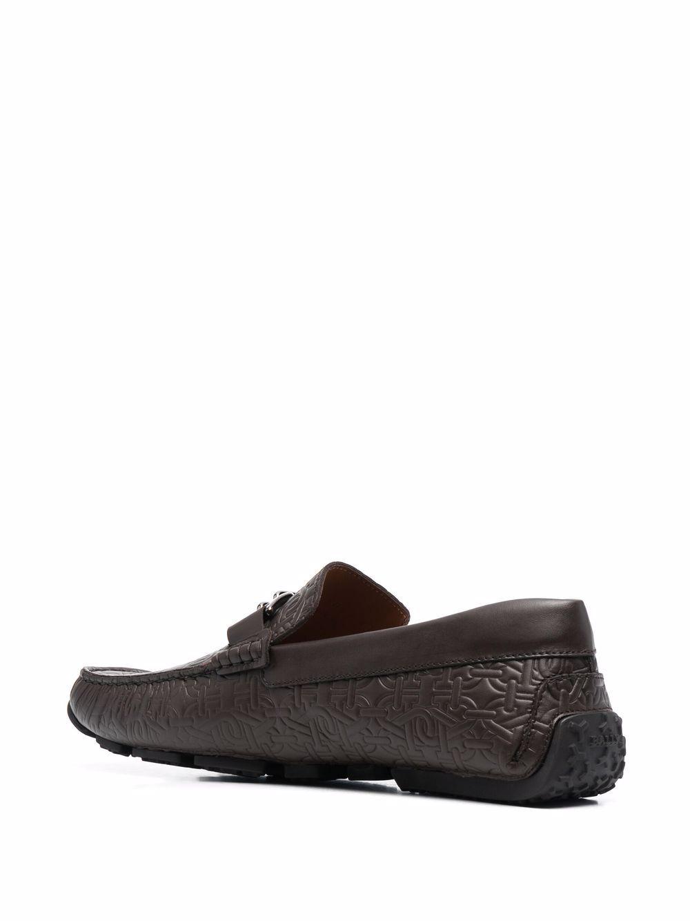 logo-plaque leather loafers Product Image