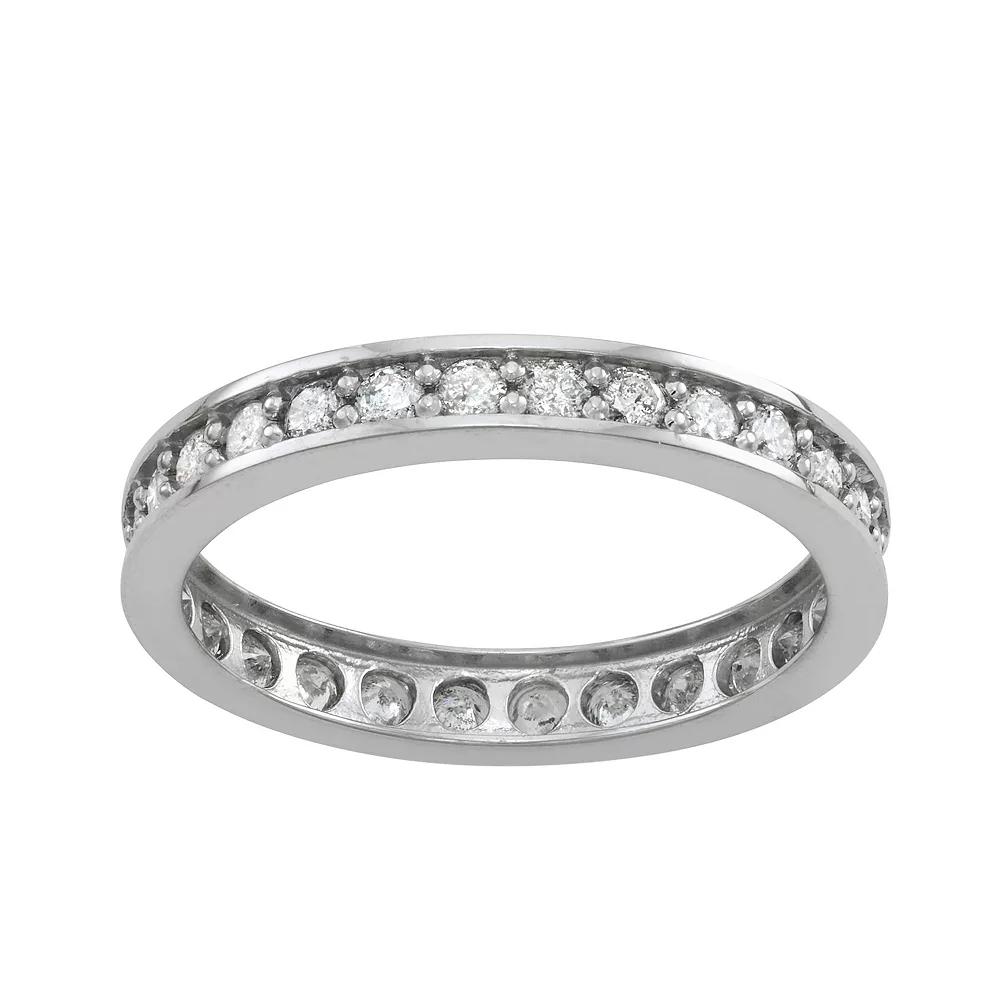 Tiara 10k Gold 7/8 Carat T.W. Diamond Eternity Ring, Women's,  Product Image