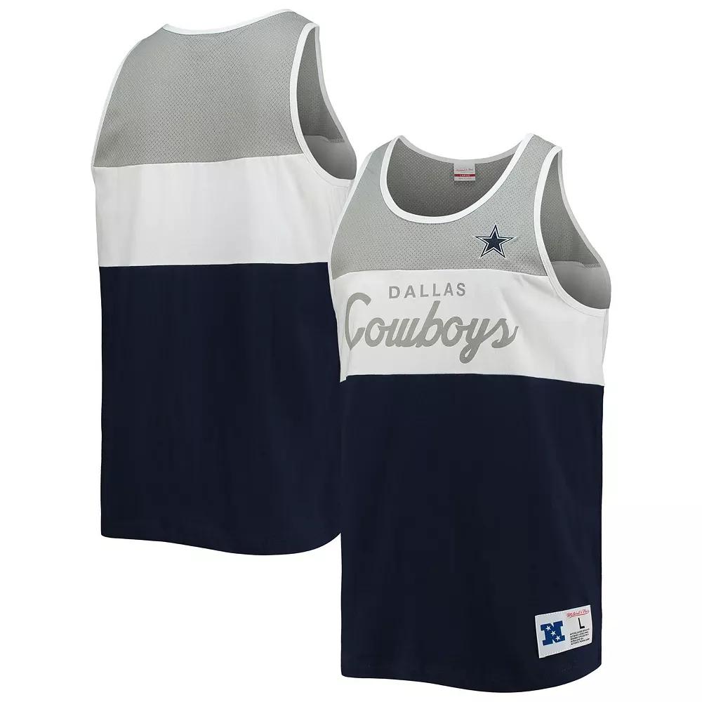 Men's Mitchell & Ness Gray Dallas Cowboys Team Tank Top, Size: Small, Grey Product Image