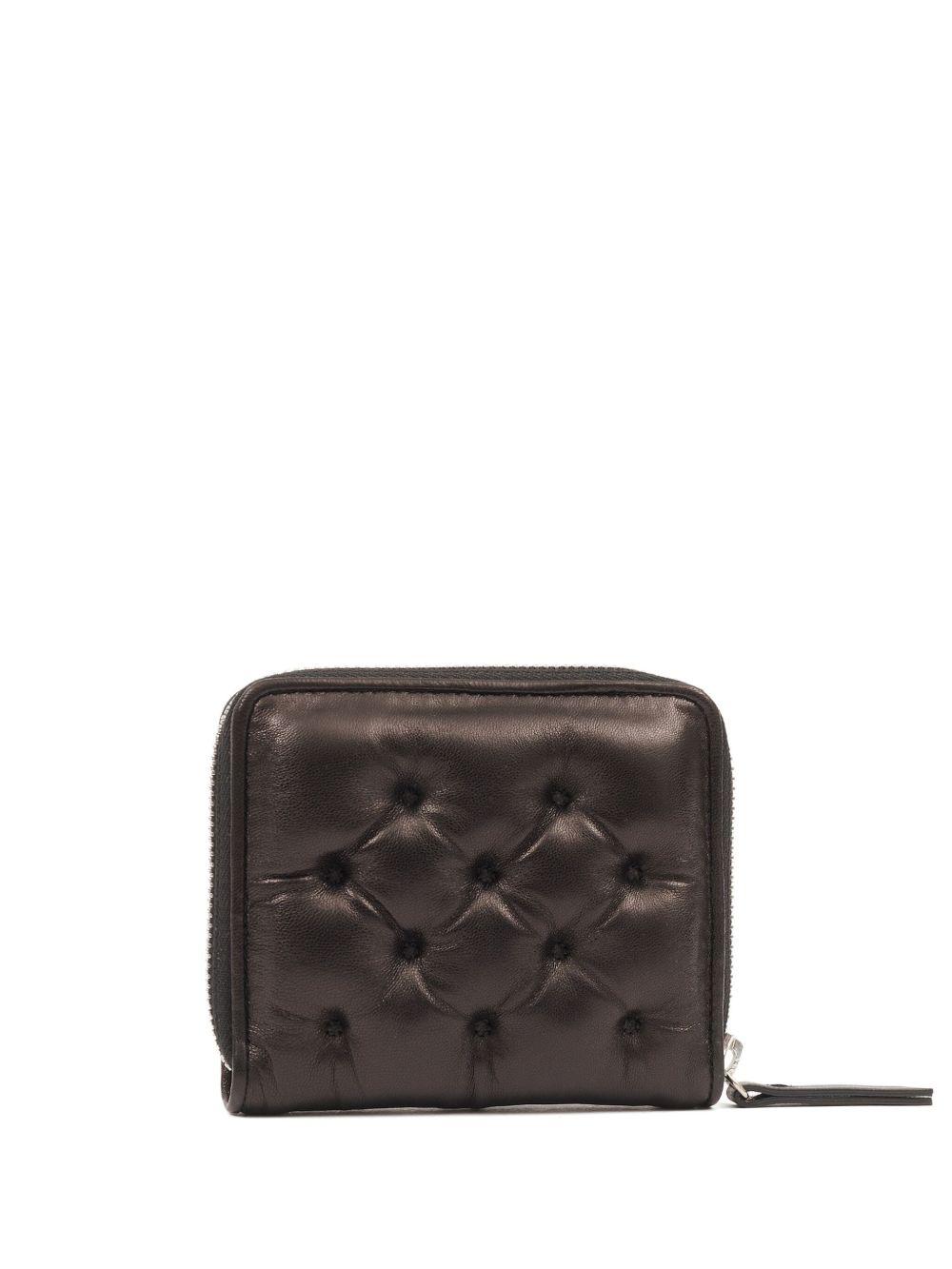 leather zip around wallet Product Image