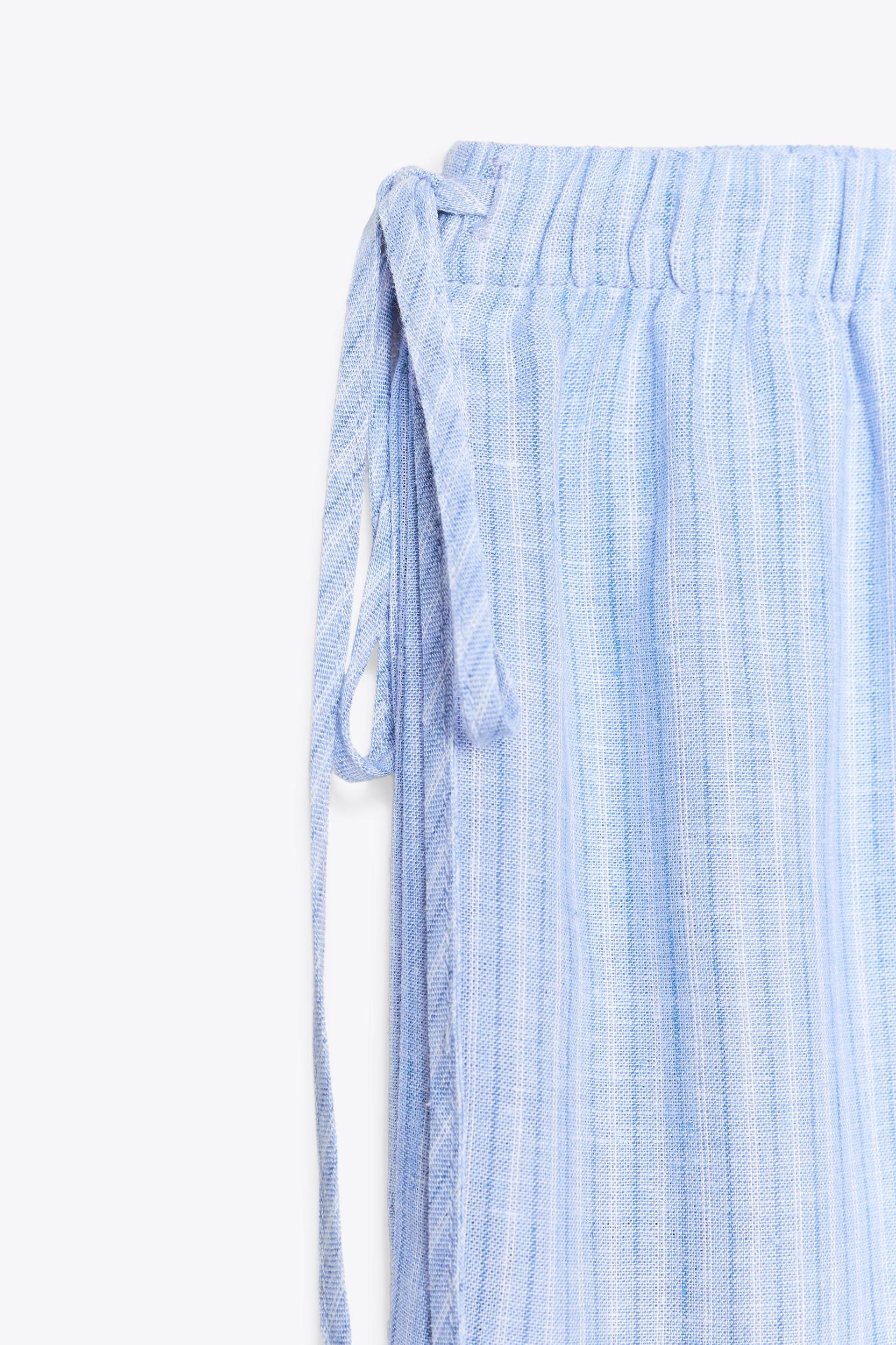 STRIPED PALAZZO PANTS Product Image