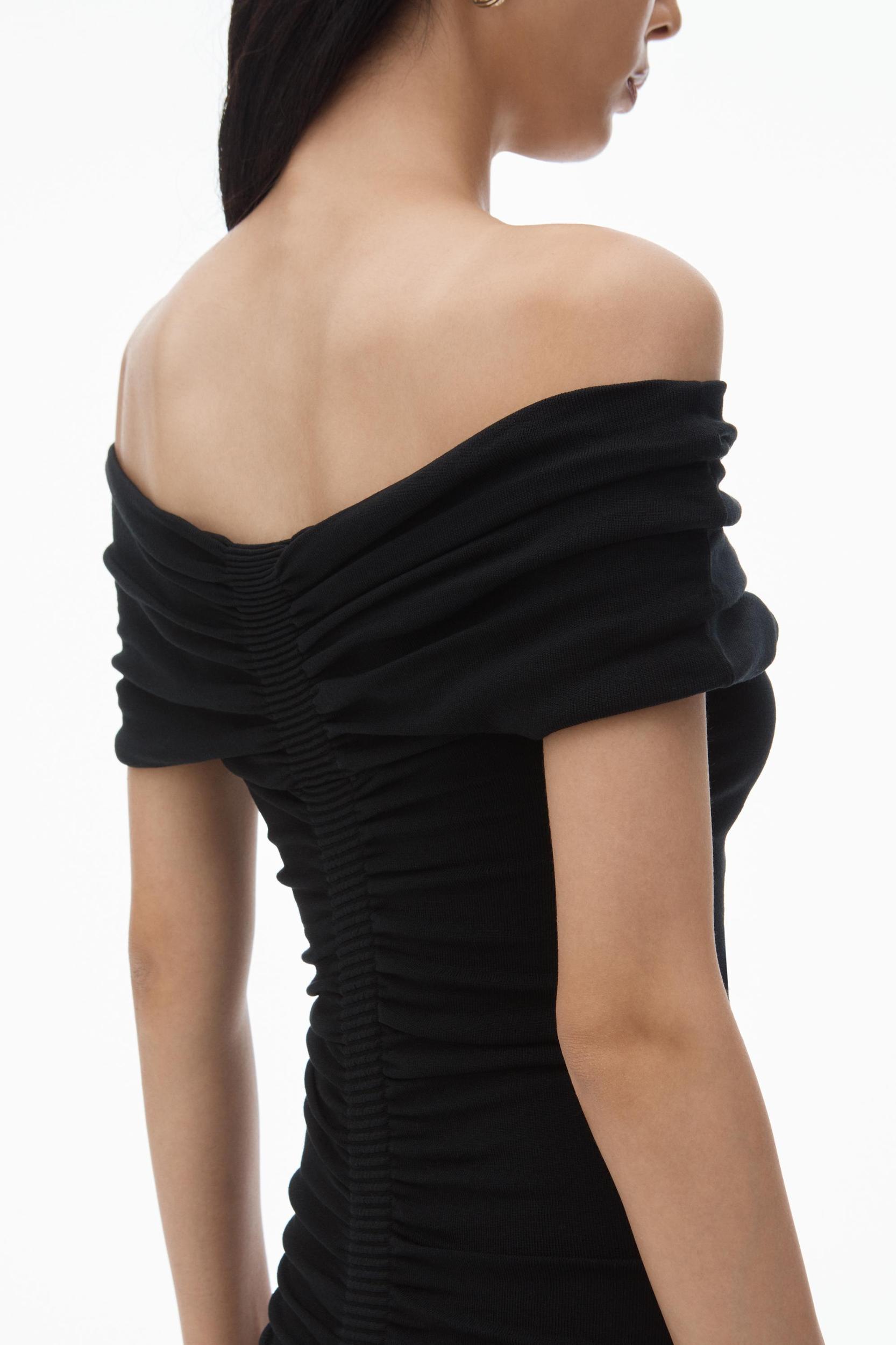 Off-shoulder Ruched Dress Product Image