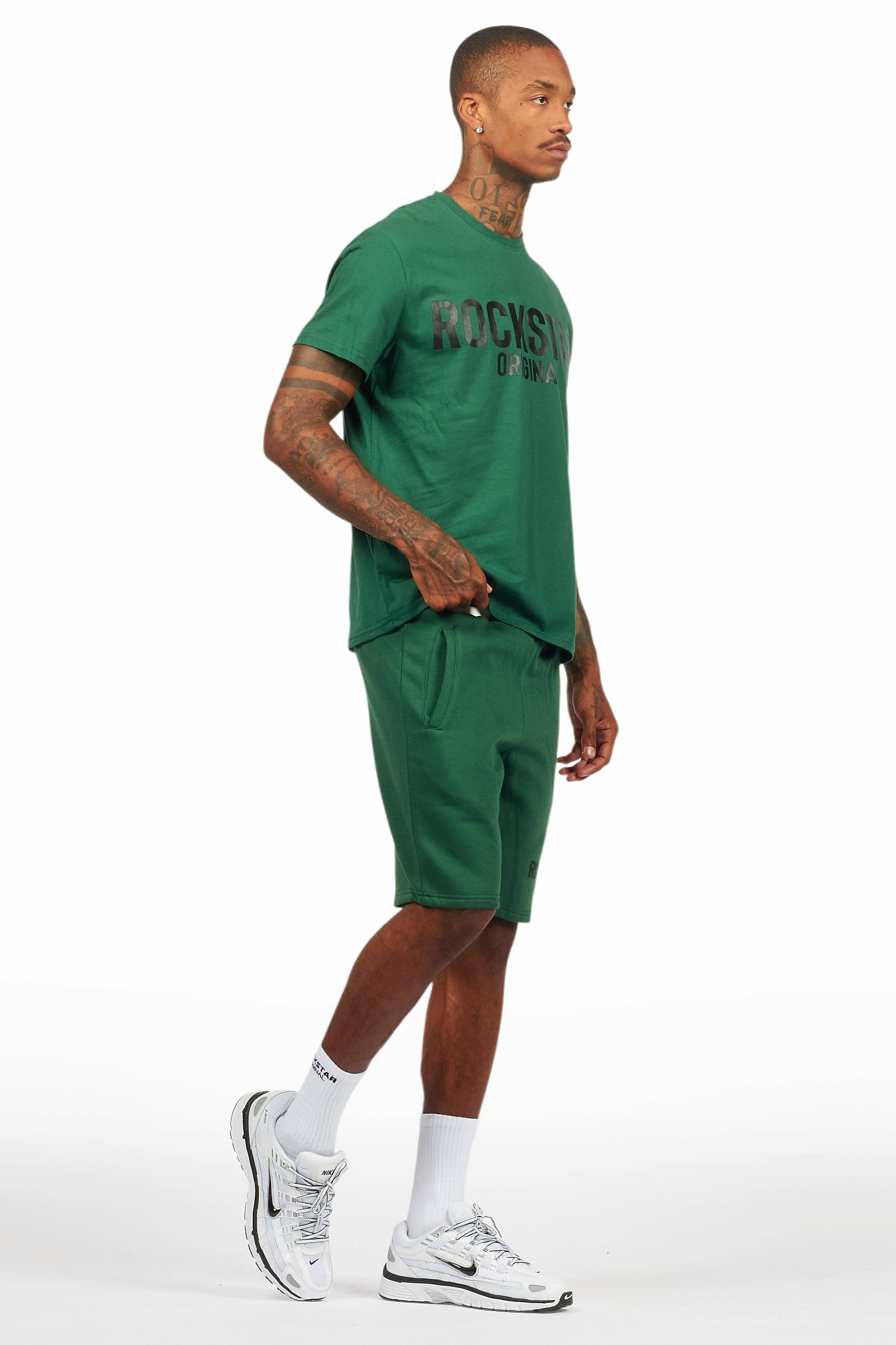 Sana Green/Black Short Set Male Product Image