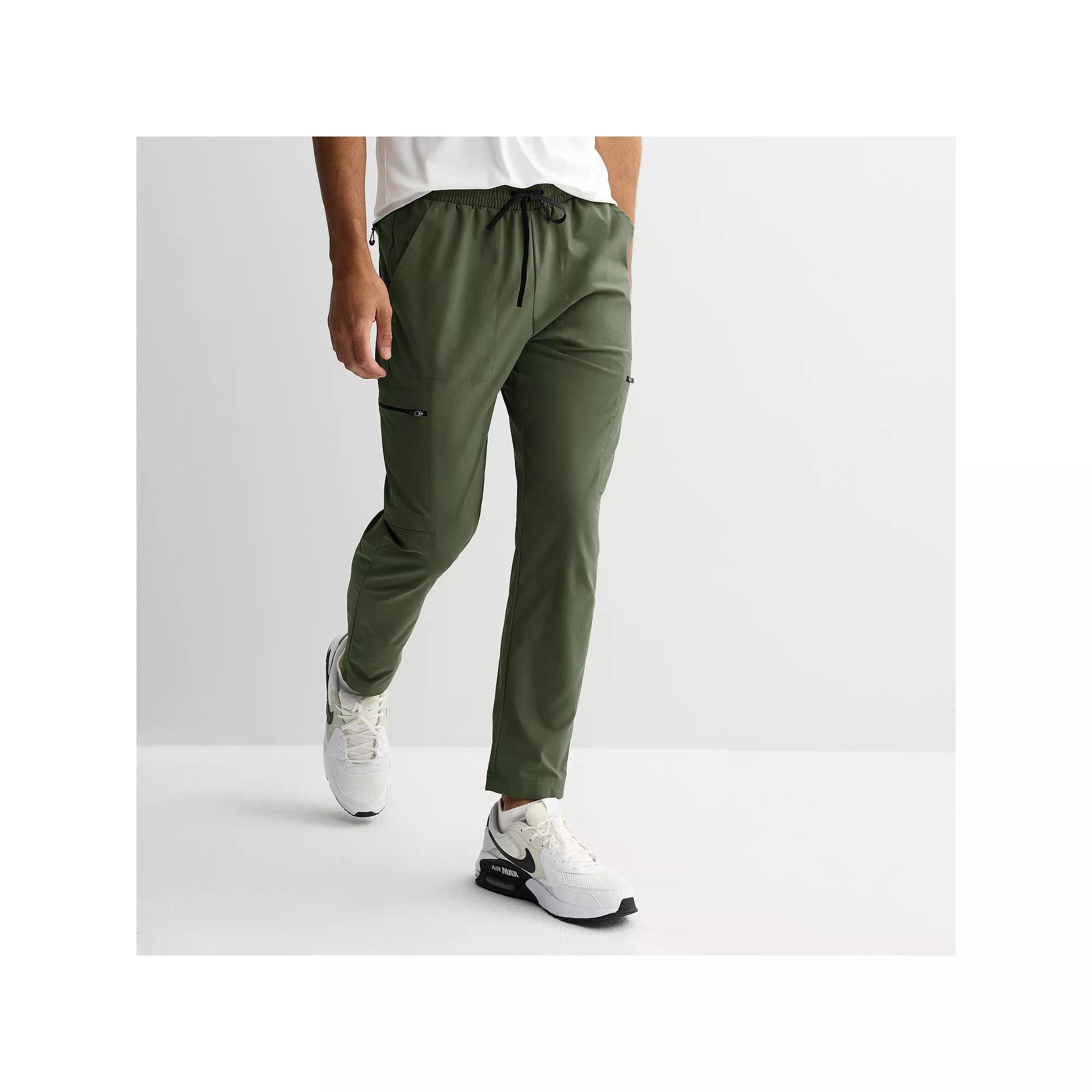 Men's Tek Gear® Midweight Woven Cargo Pants, Size: Small, Army Bottle Product Image