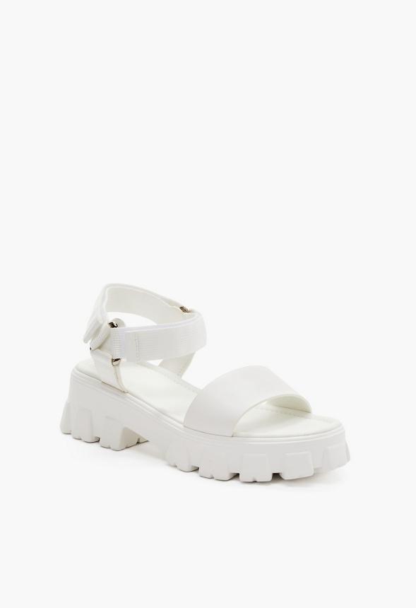 JustFab Margaux Platform Loafer Pump Womens Black/ White Size 8.5 Product Image