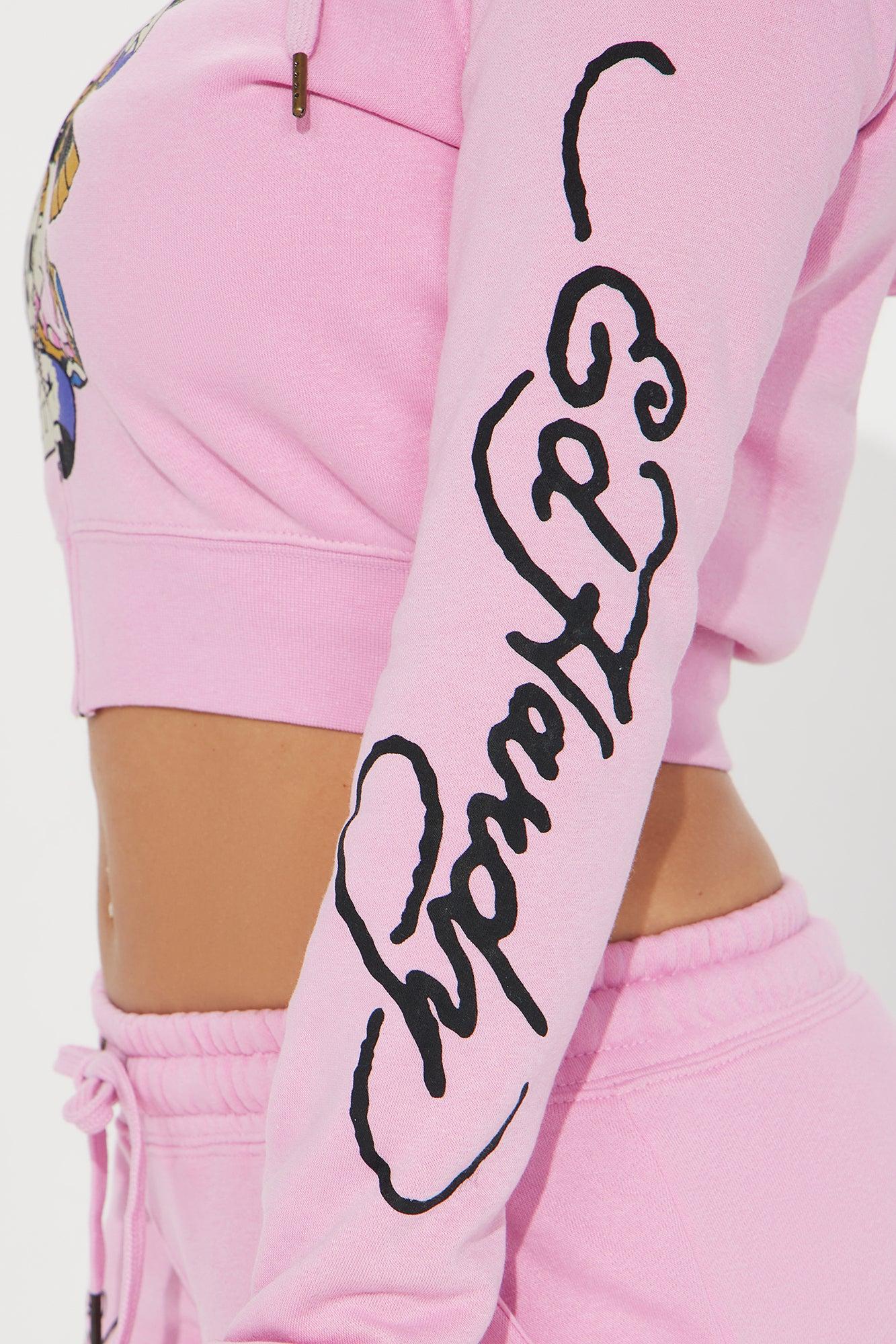 Ed Hardy New York Eagle Zip Front Hoodie - Pink Product Image