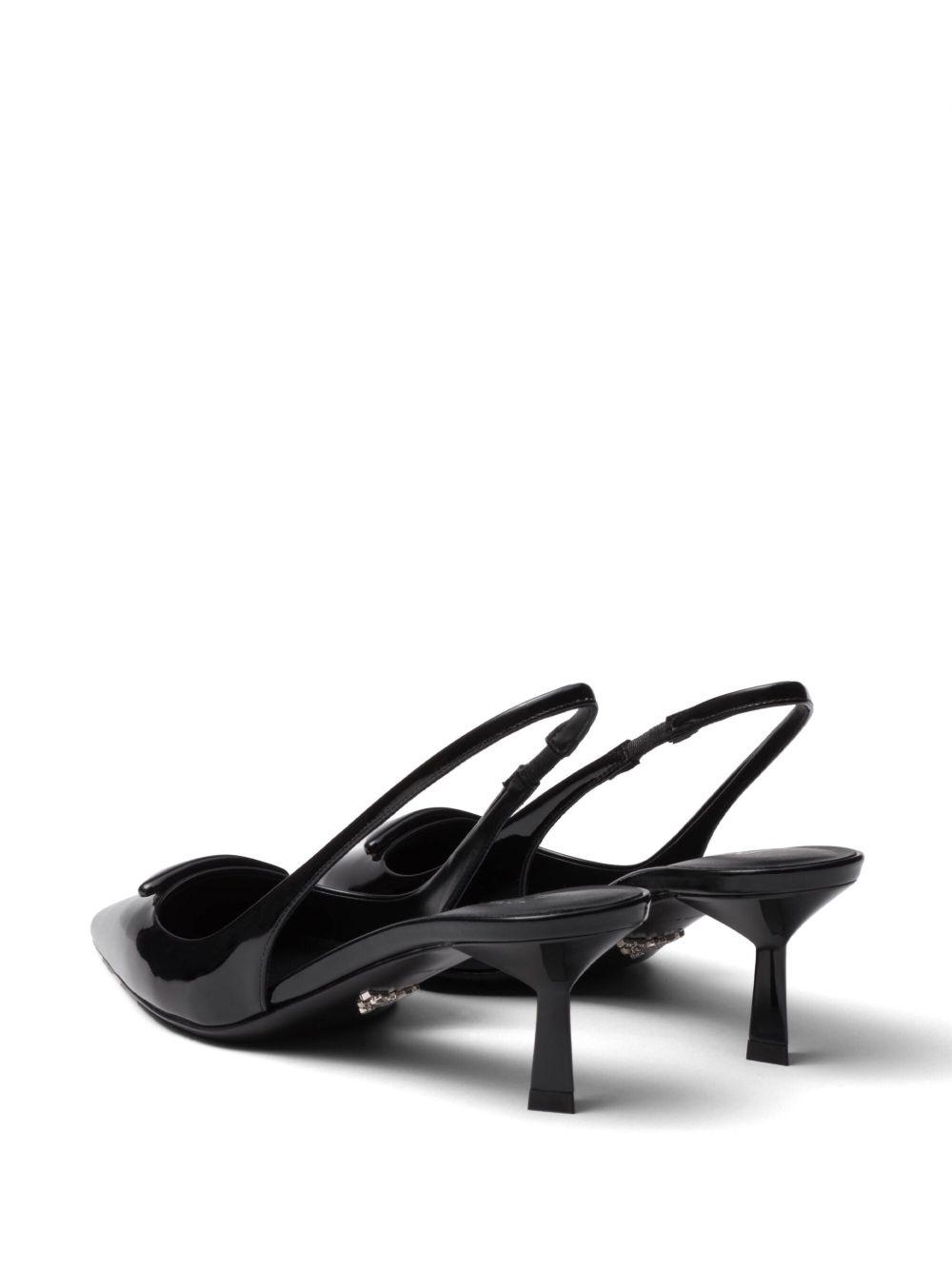 55mm patent-leather slingback pumps Product Image