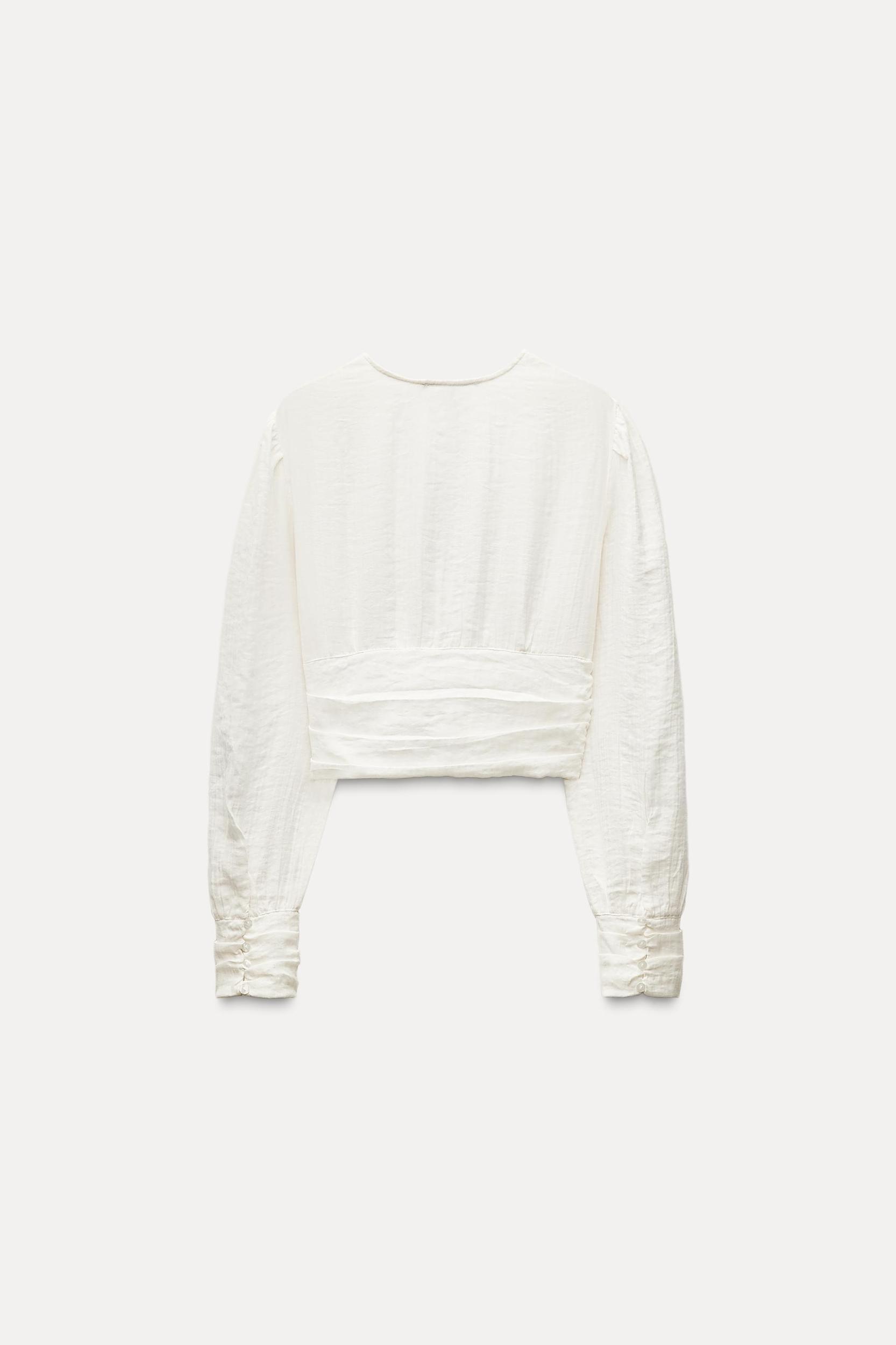 TEXTURED CROPPED SHIRT Product Image