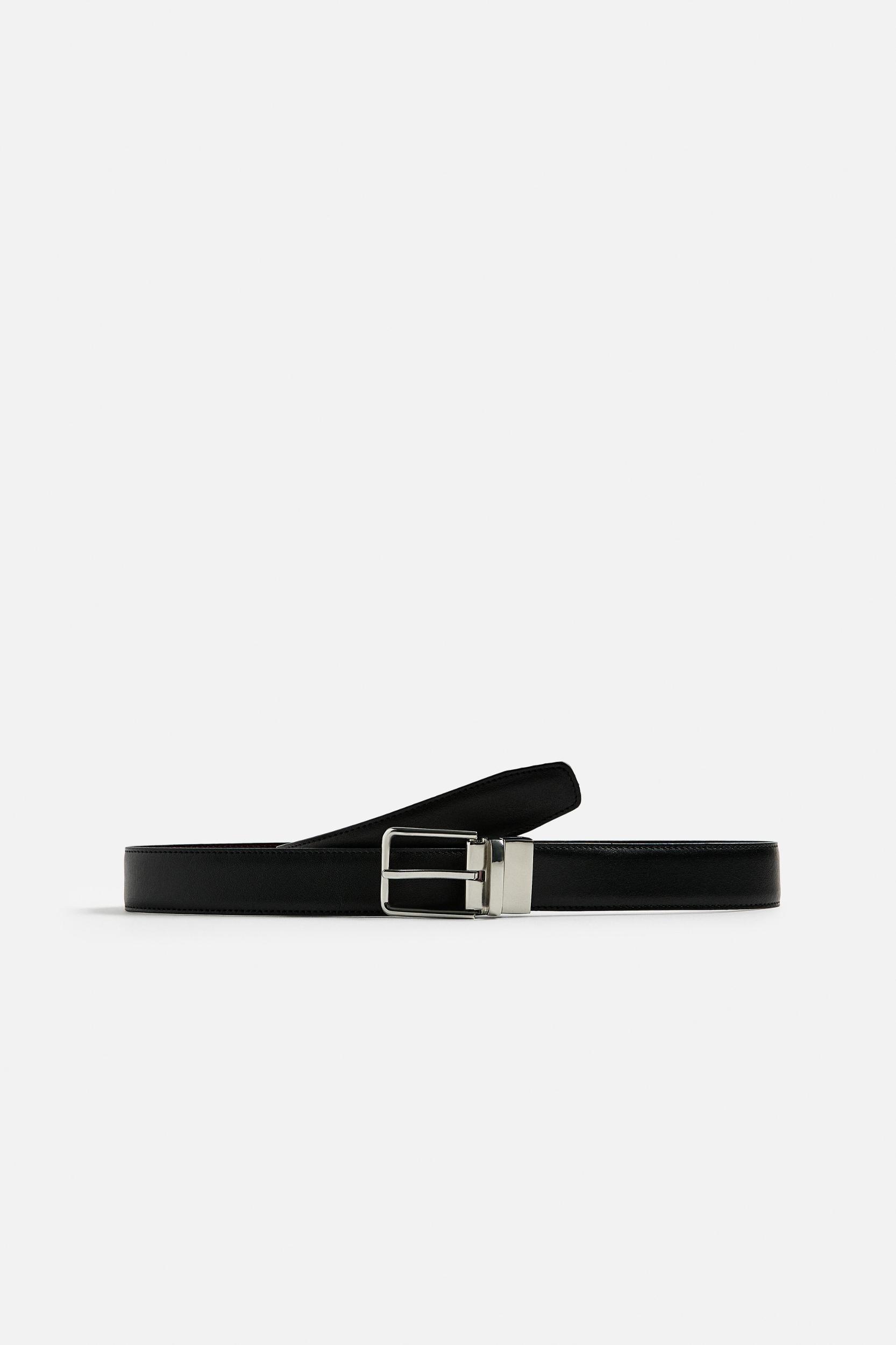 REVERSIBLE CONTRAST LEATHER BELT Product Image