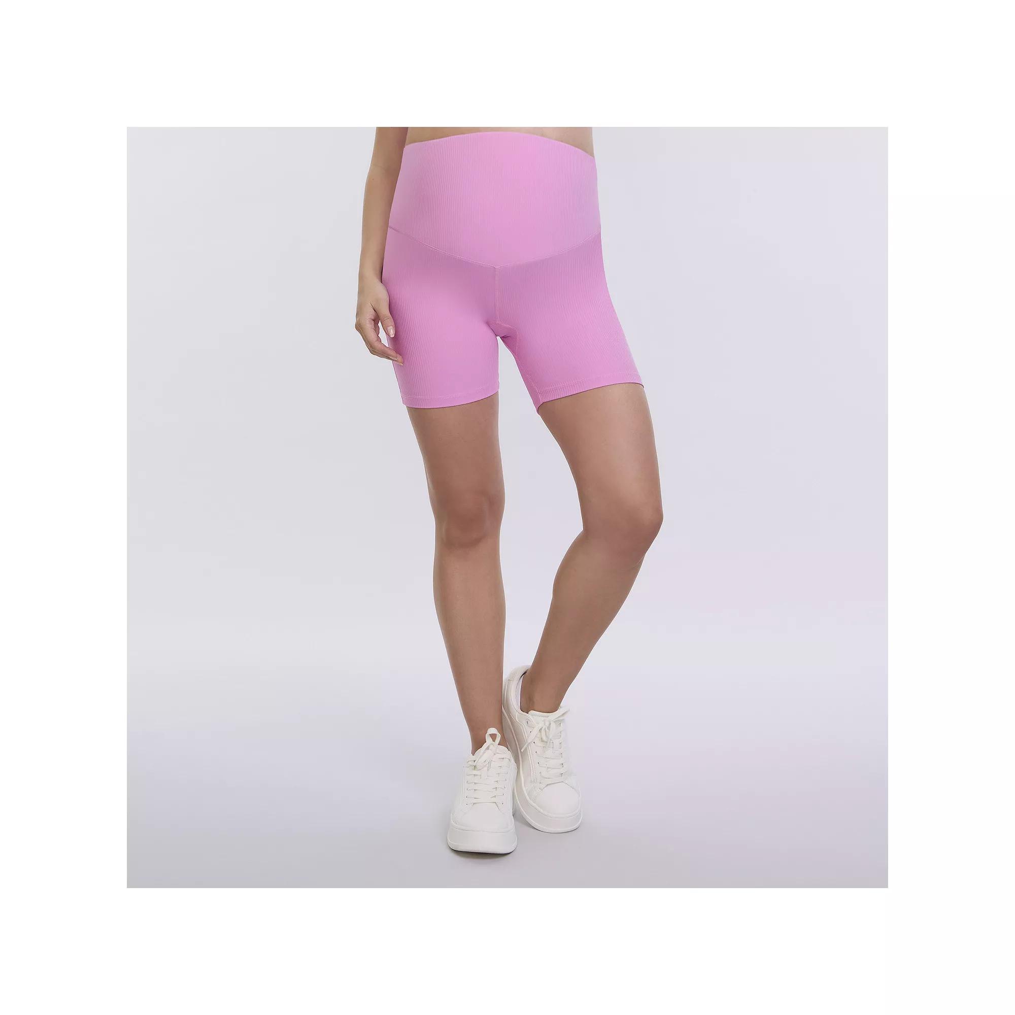 Maternity Motherhood® Biker Shorts, Women's, Size: XL-Mat, Cyclamen Product Image