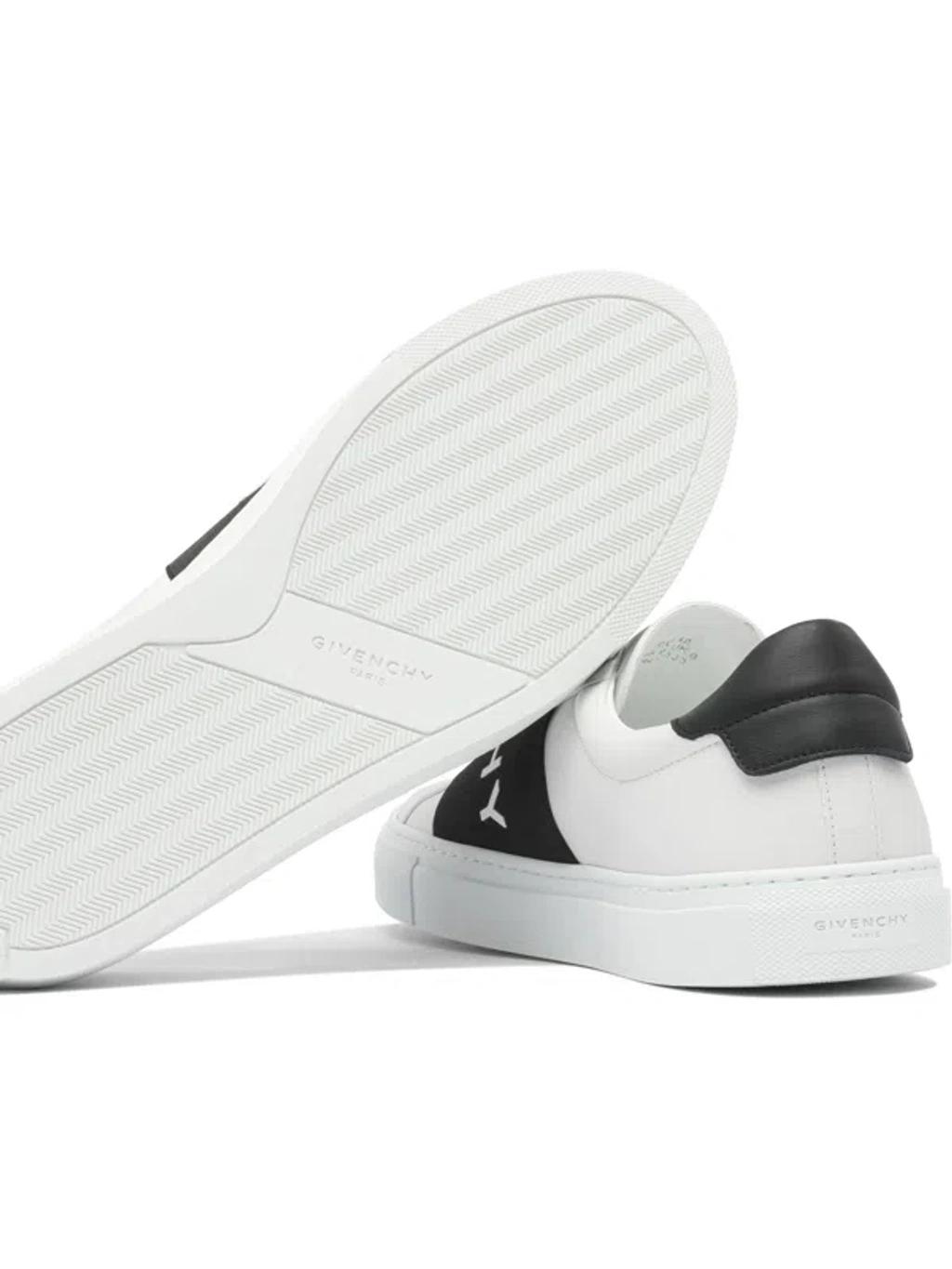 GIVENCHY Urban Street Sneakers In Leather With Elastic Band In Multi Product Image