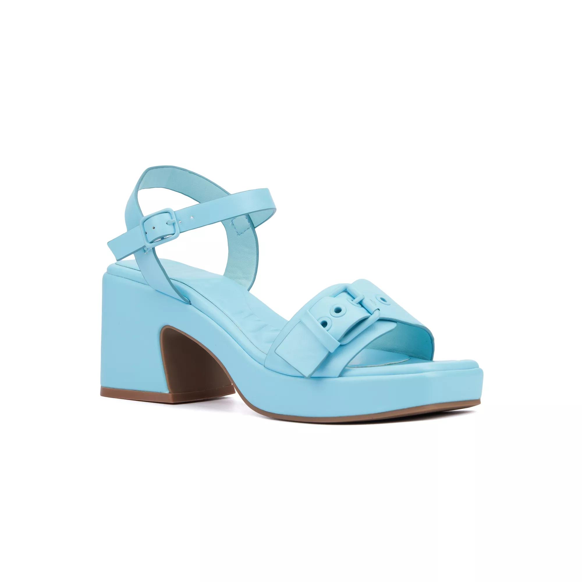 Olivia Miller Slay Women's Platform Heels, Size: 9, Light Blue Product Image
