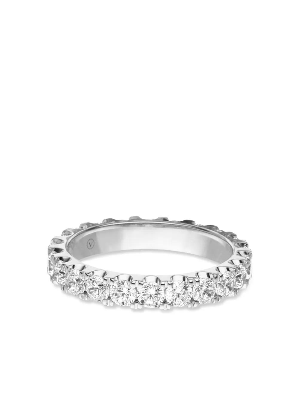 18kt white gold Memory diamond ring Product Image