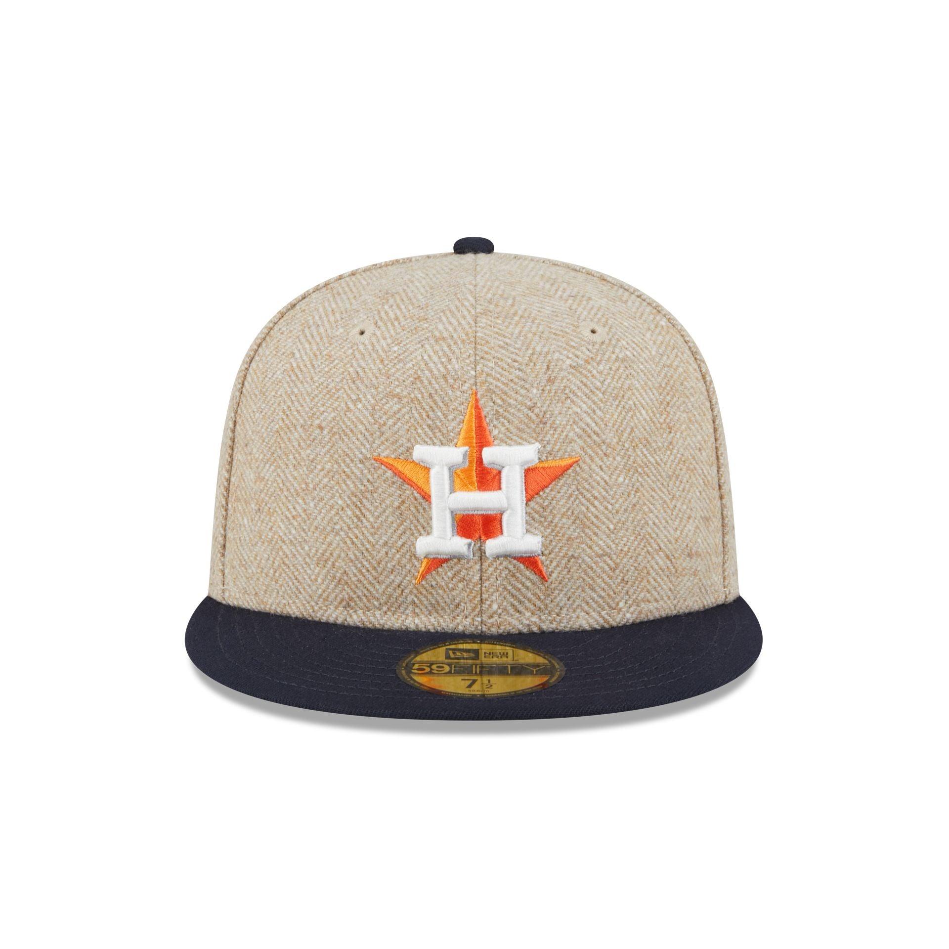 Houston Astros Herringbone Moon 59FIFTY Fitted Hat Male Product Image
