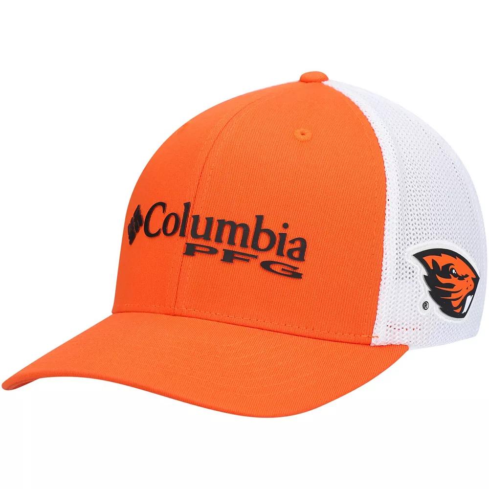 Men's Columbia Orange Oregon State Beavers PFG Snapback Adjustable Hat Product Image