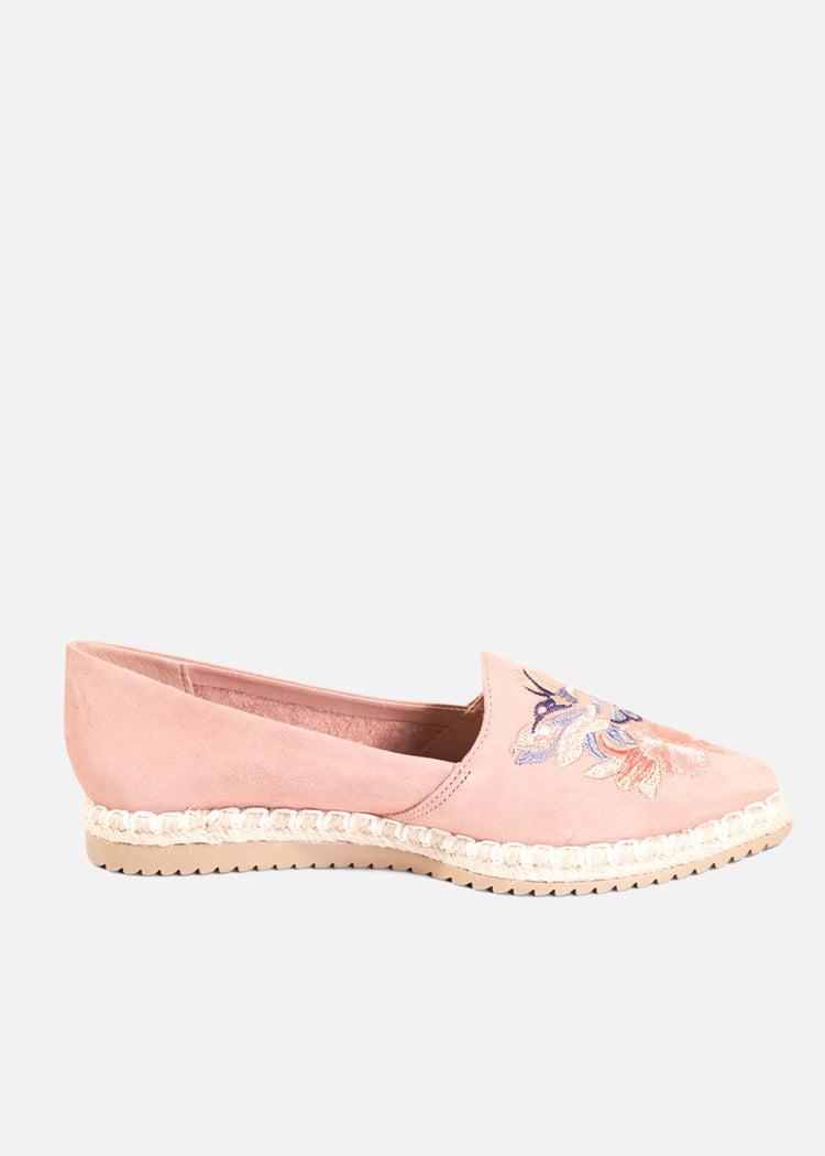 Sutton Suede Embroidered Espadrille Product Image