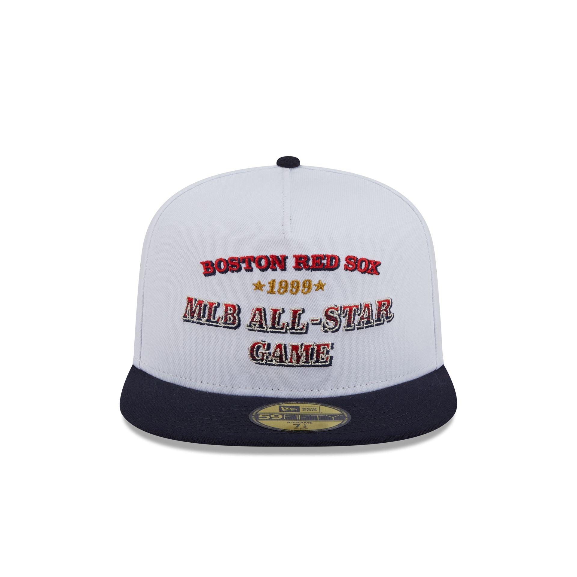 Boston Red Sox Summer Derby White 59FIFTY A-Frame Fitted Hat Male Product Image