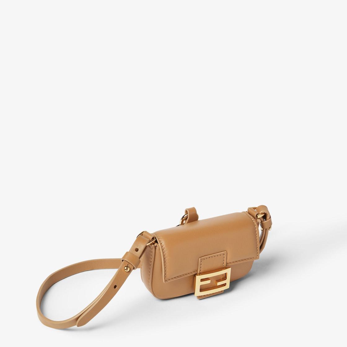 Nano Baguette CharmBeige nappa leather charm Product Image