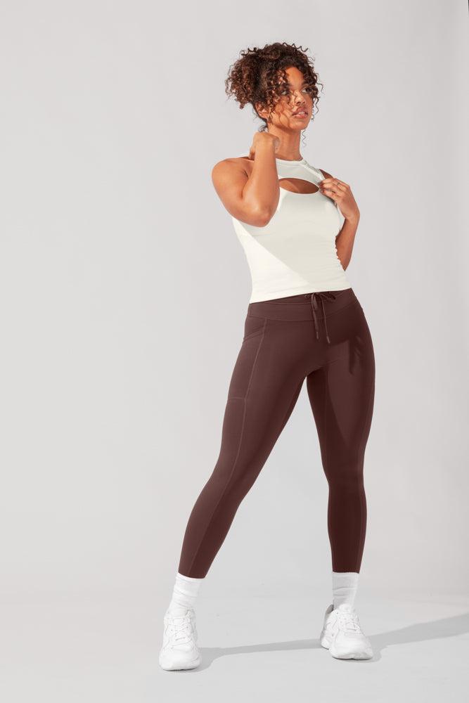 Peekaboo Crew Tank - Coconut Cream Product Image