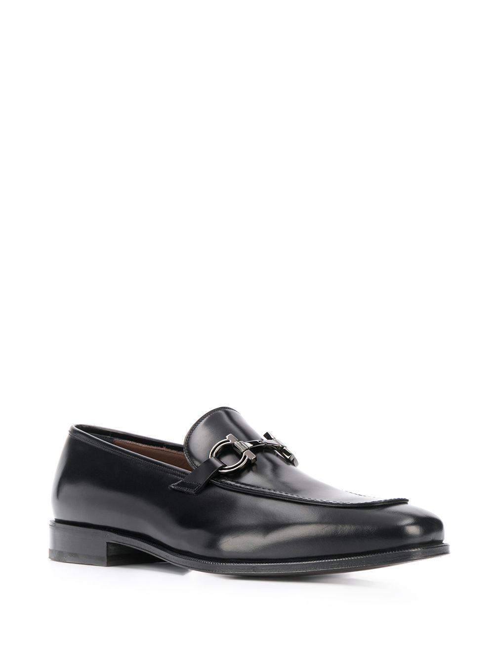Gancini leather loafers Product Image