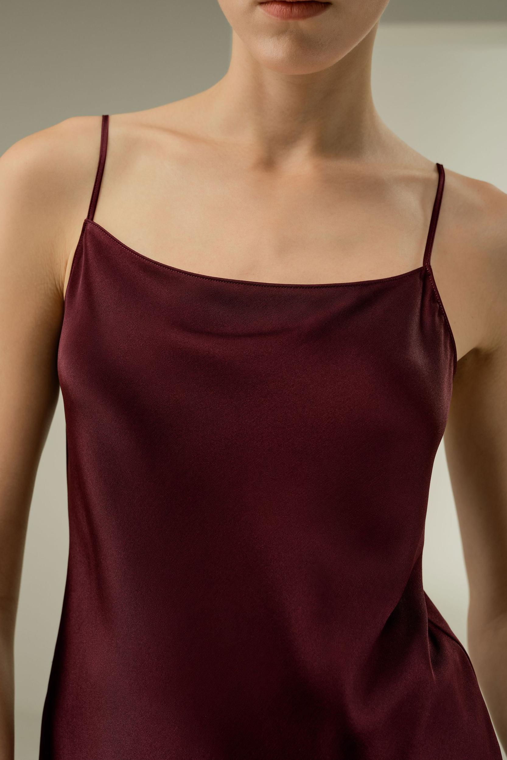 Double-Faced Silk Charmeuse Bias Cami Product Image