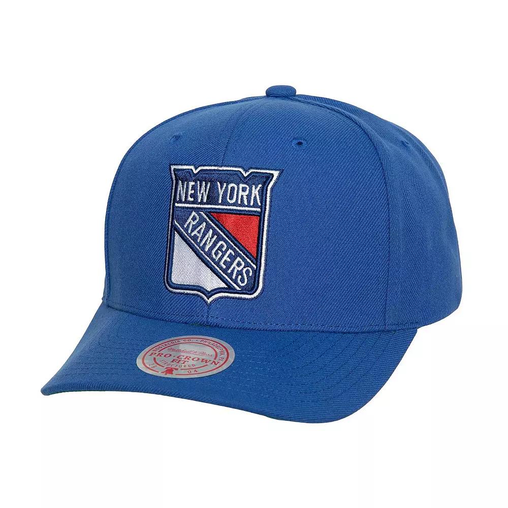 Men's Mitchell & Ness Blue New York Rangers Team Ground Pro Adjustable Hat, Ran Blue Product Image