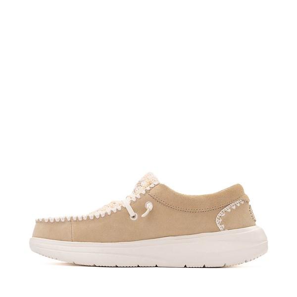 Womens HEYDUDE Wendy Comf Crochet Slip-On Casual Shoe - Irish Creme Product Image