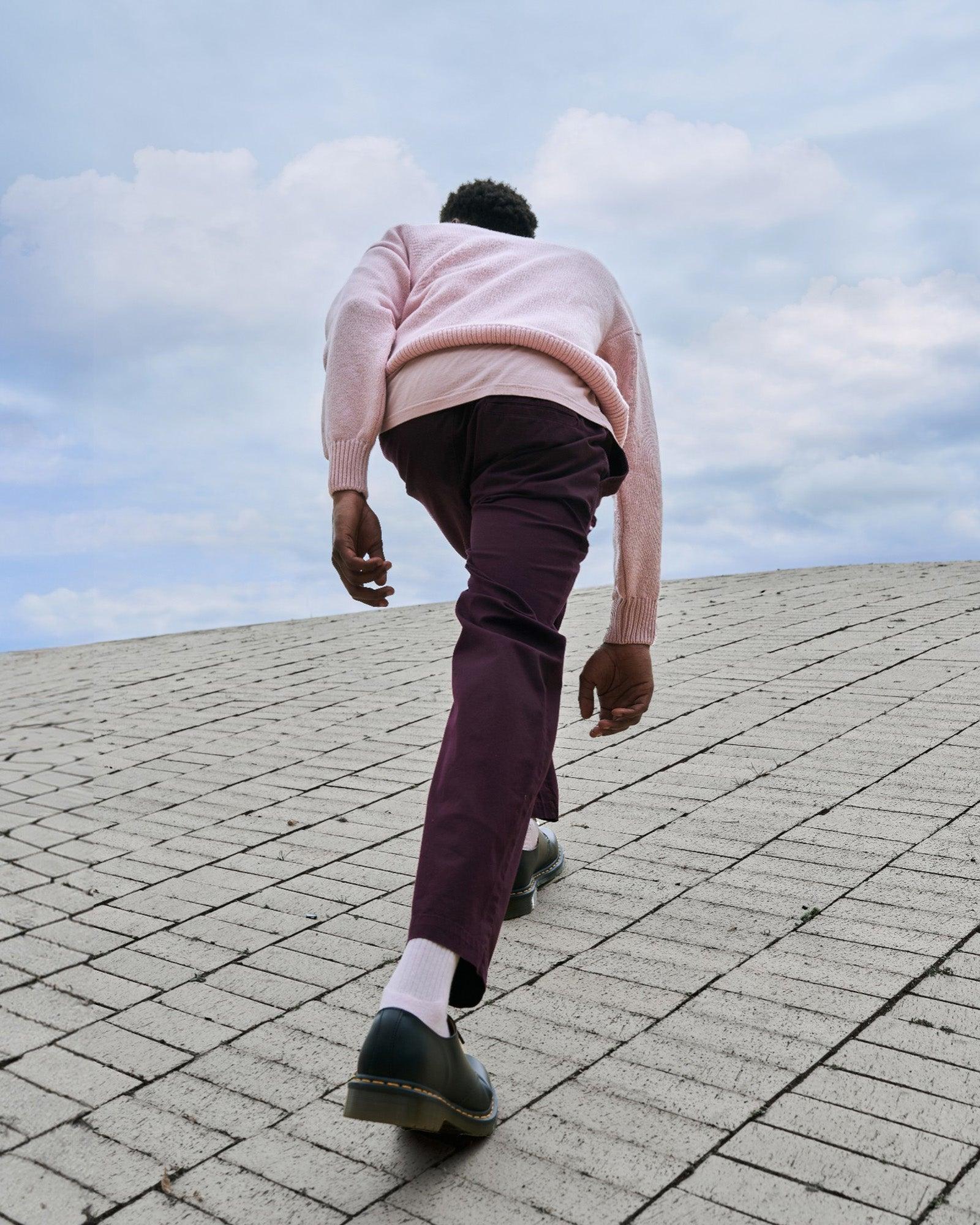 Organic Twill Pants - Steel Blue Product Image