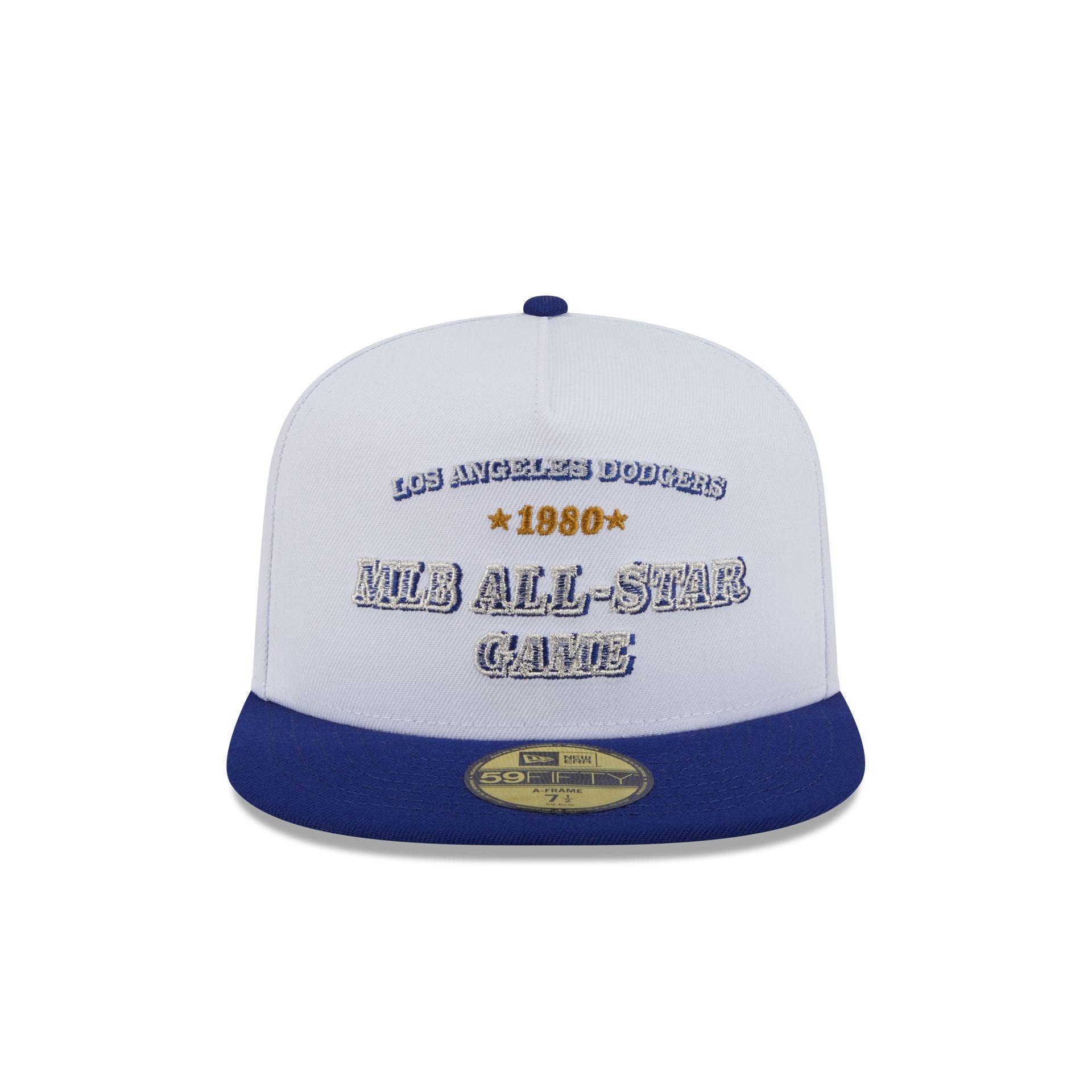 Los Angeles Dodgers Summer Derby White 59FIFTY A-Frame Fitted Hat Male Product Image