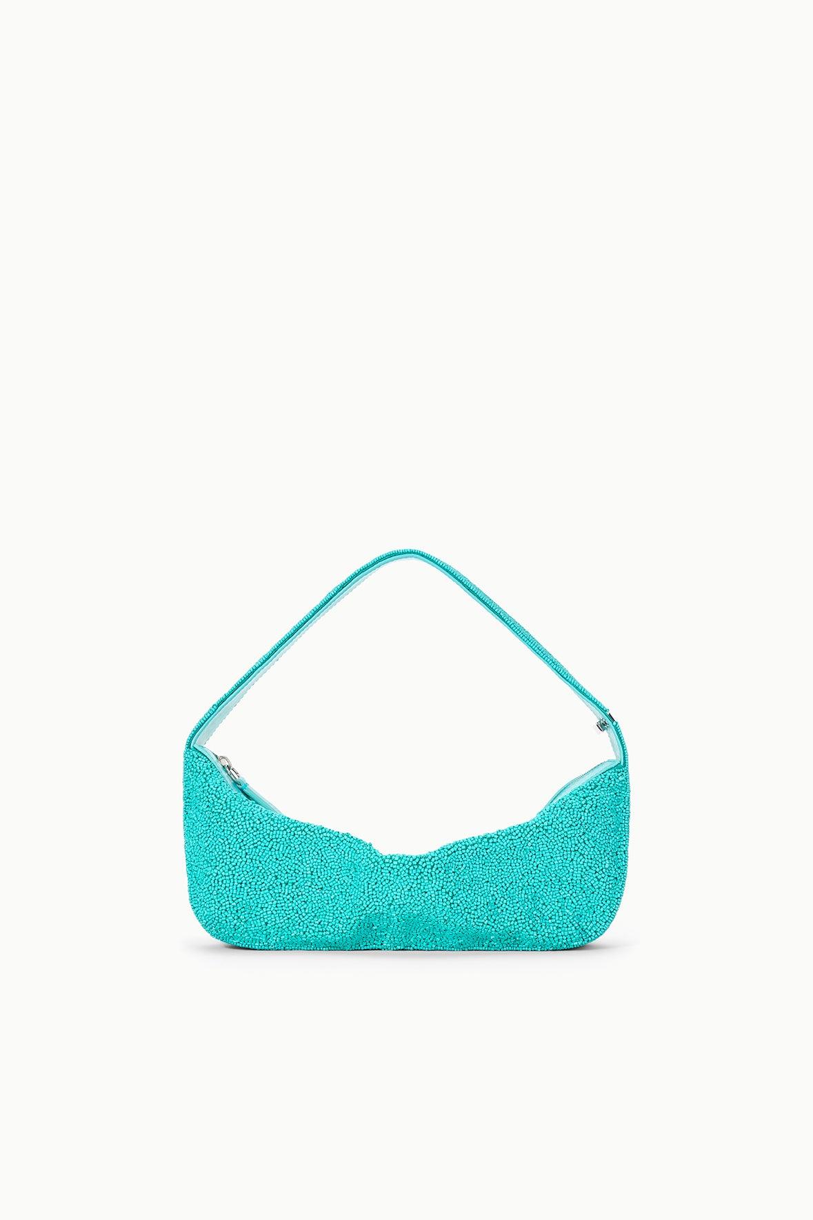 DEMY BEADED SHOULDER BAG | TEAL Product Image